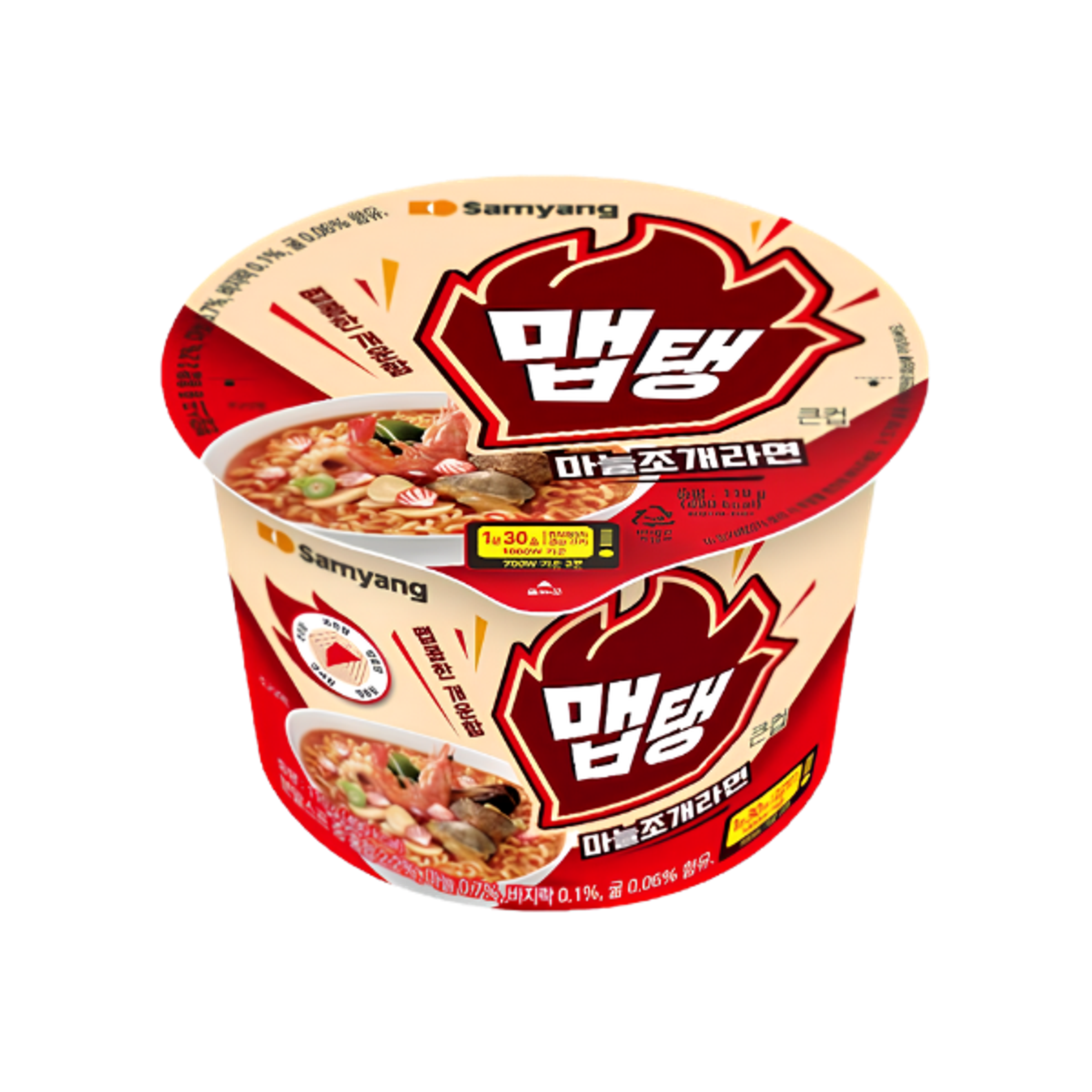 SAMYANG MEP Garlic & Clam Ramyeon 110g | Scharfe koreanische Cup Ramen