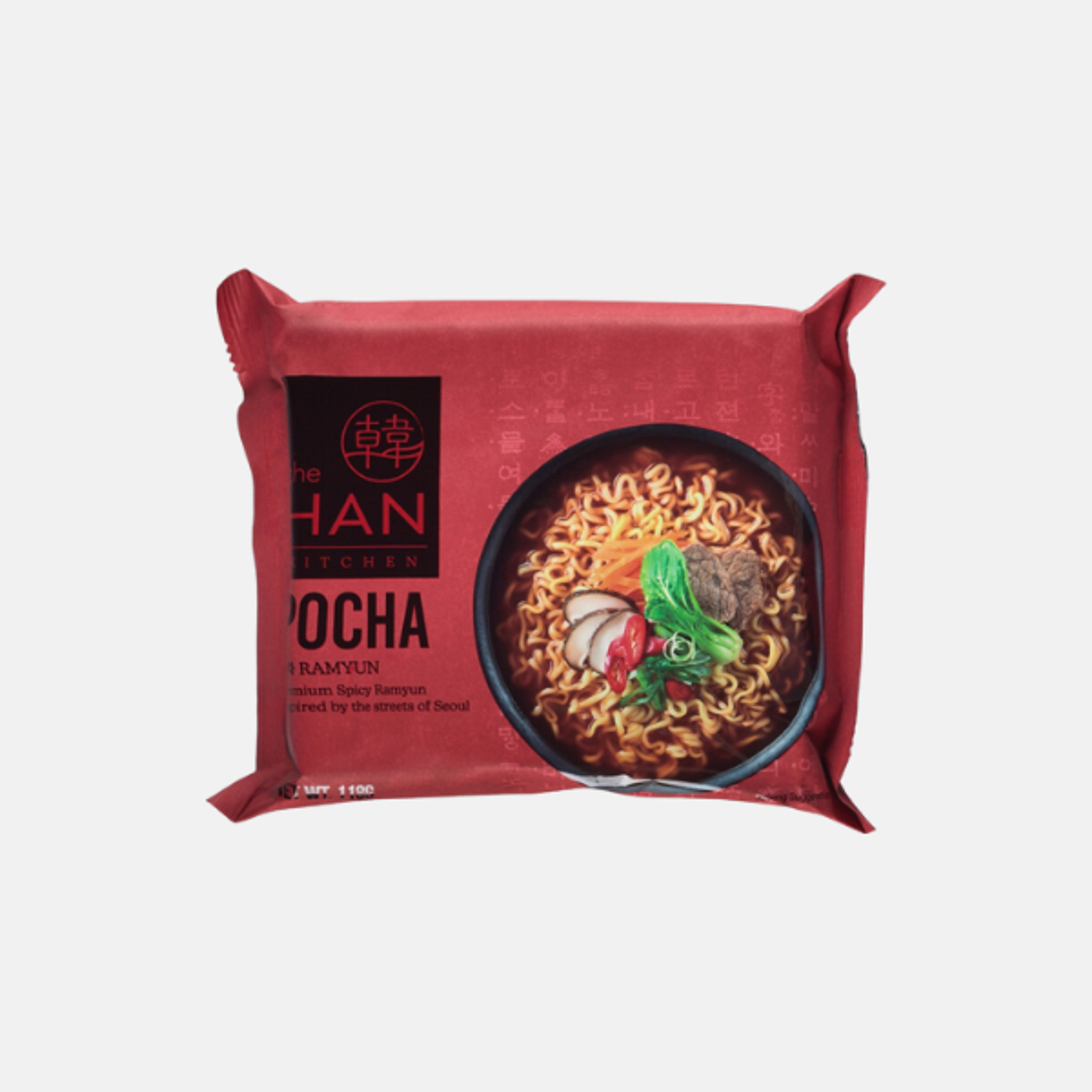 THE HAN KITCHEN Pocha Ramyeon 4er Pack – Premium scharfe Ramyun, inspiriert von den Straßen Seouls