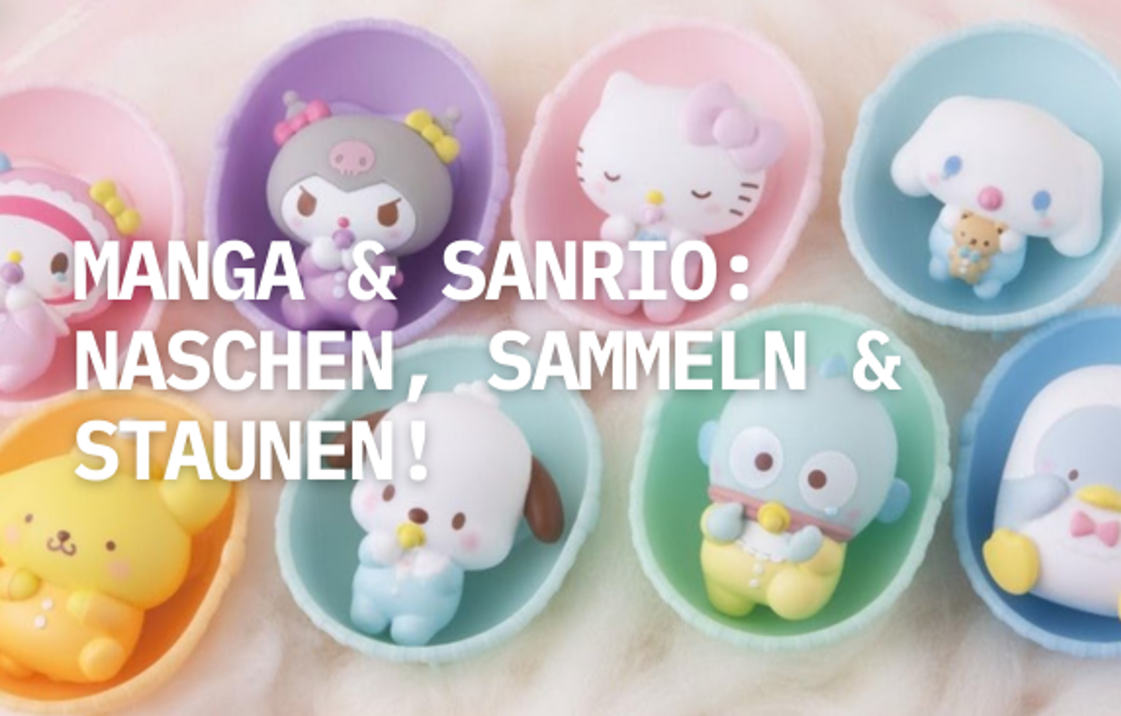 Manga & Sanrio: Naschen, Sammeln & Staunen!