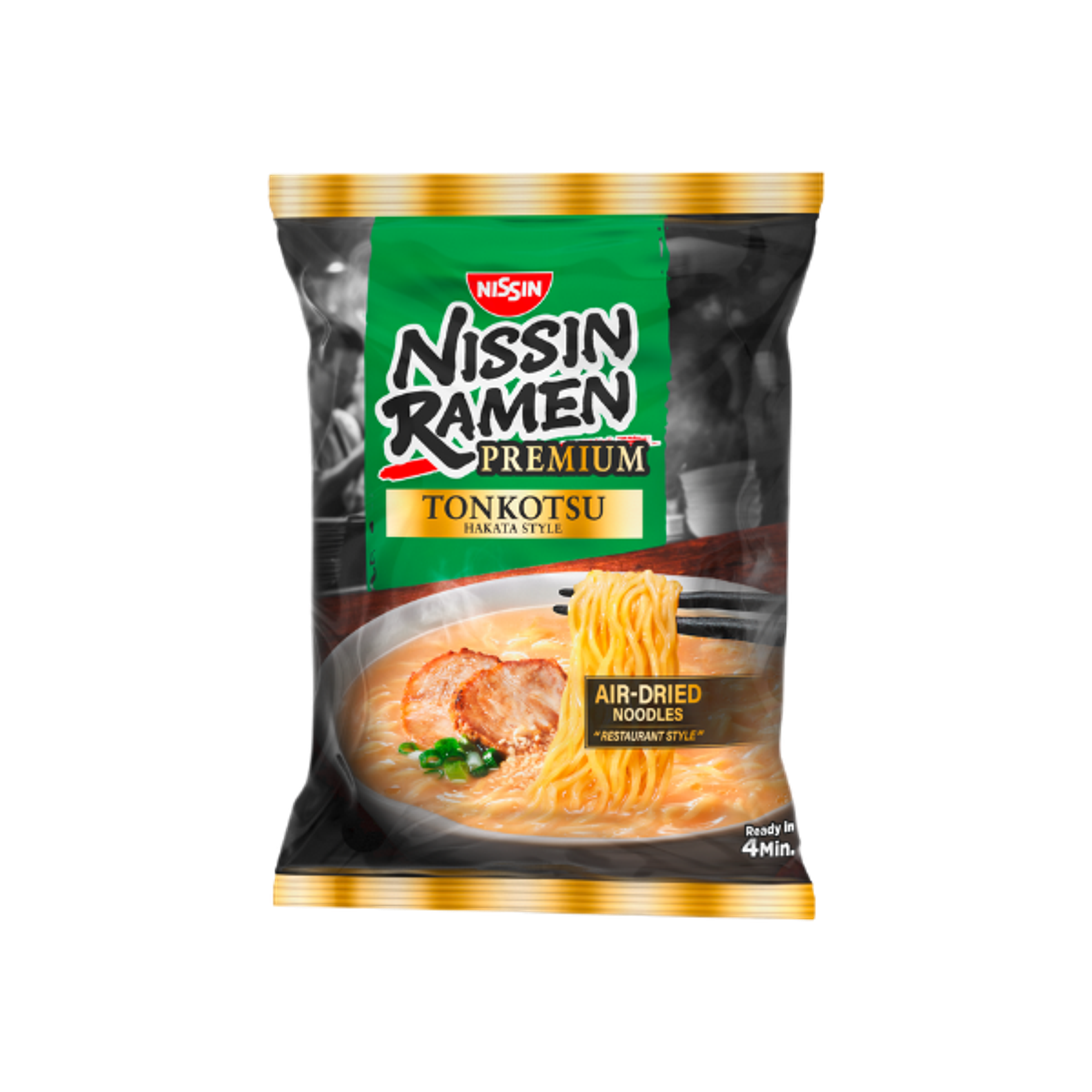 NISSIN RAMEN Premium Tonkotsu | Japanese Hakata-Style Ramen with Air-Dried Noodles