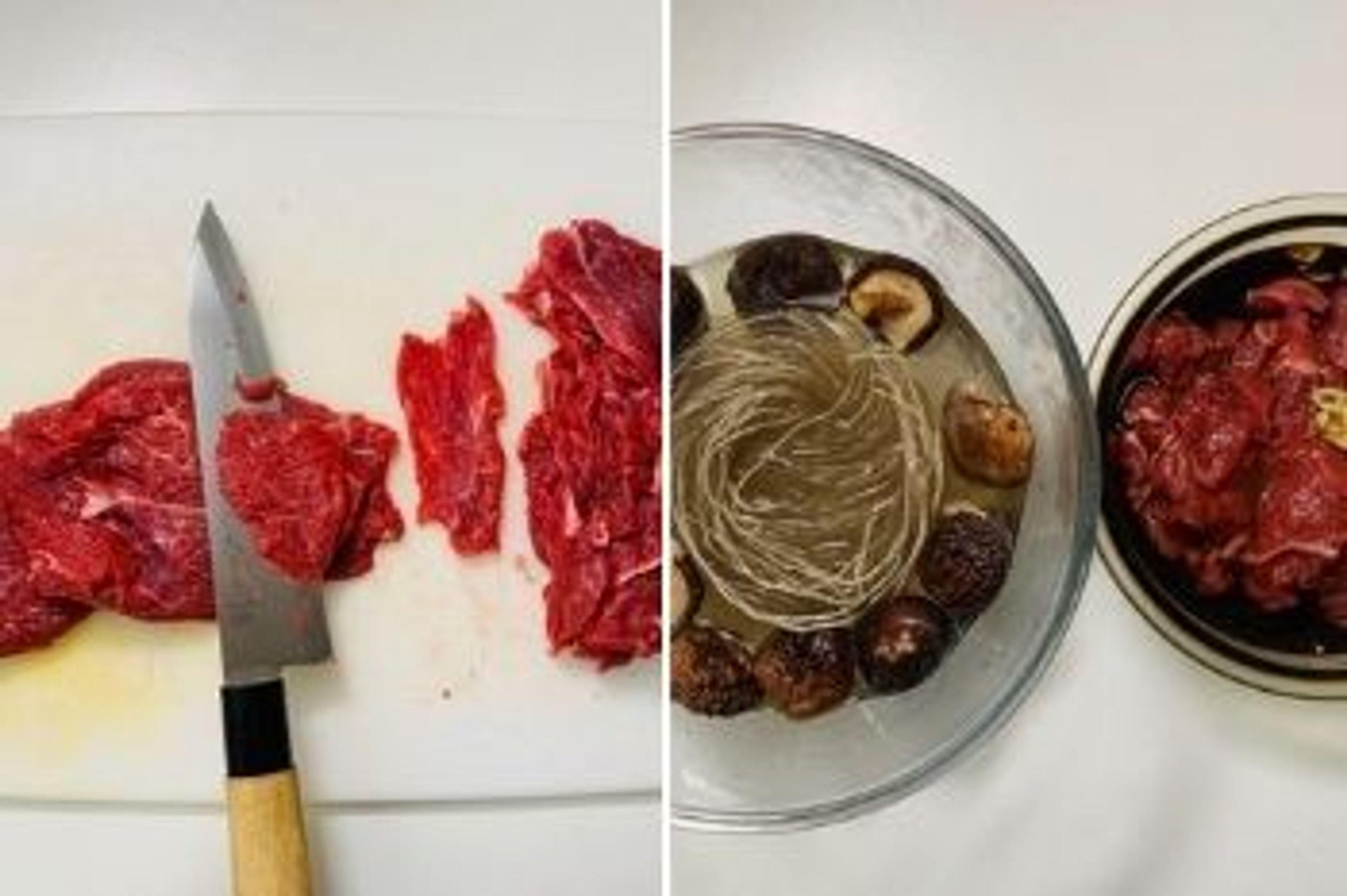 Rindfleisch marinieren