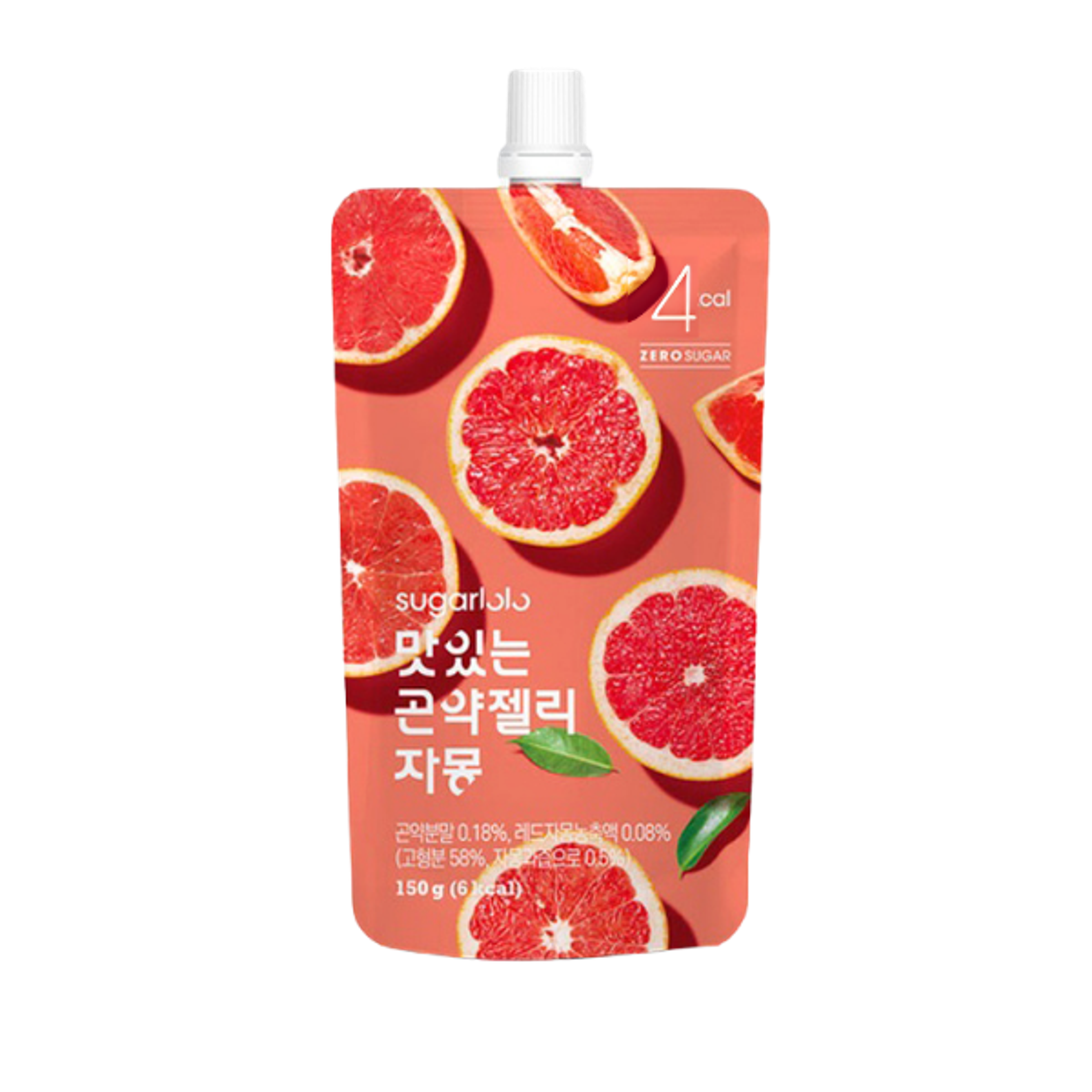 Intake Sugarlolo Konjac Jelly Grapefruit 150g - Vegan: Geeignet für eine pflanzliche Ernährungsweise.