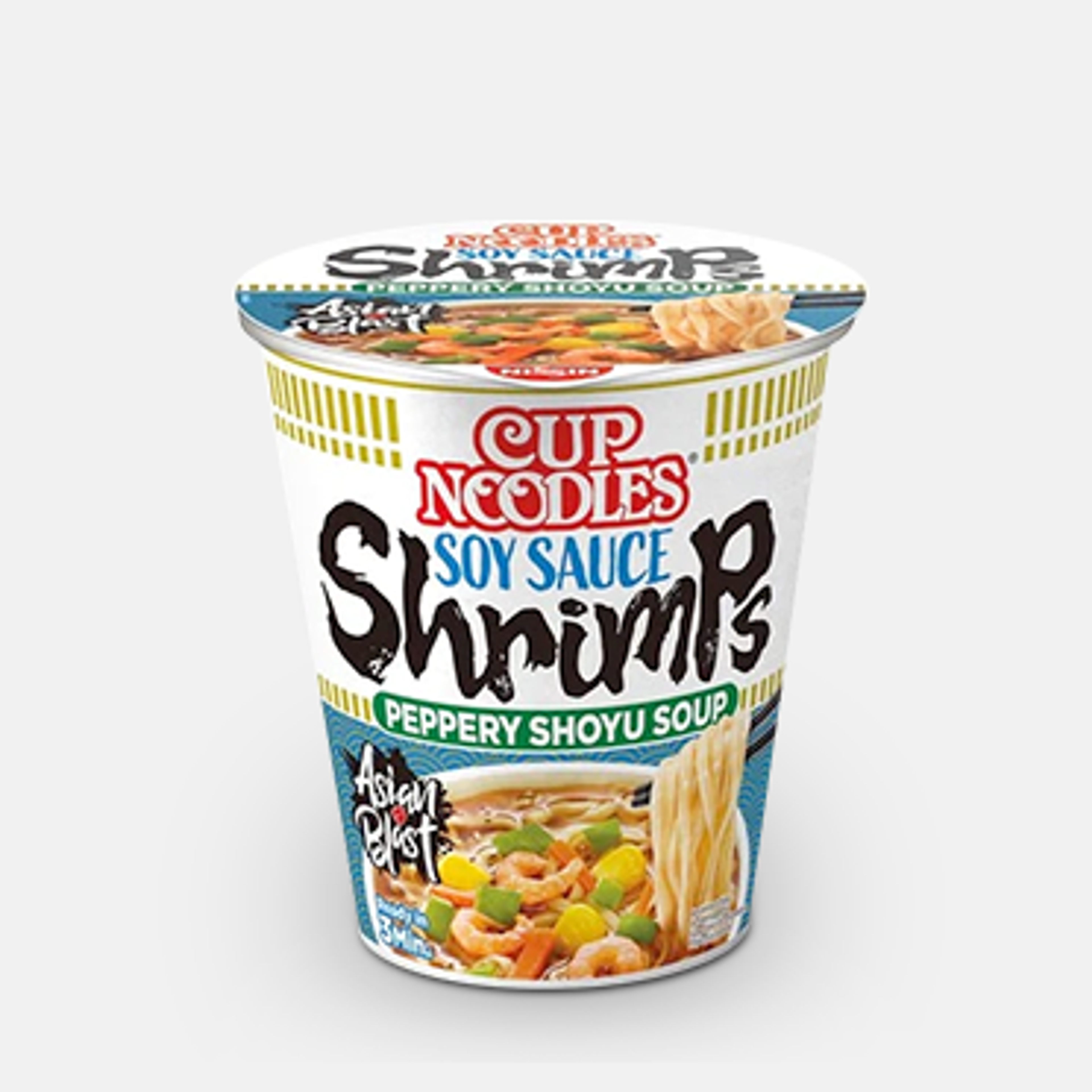 Nissin Cup Noodles Sojasauce Shrimps 63g - Jetzt genießen und probieren