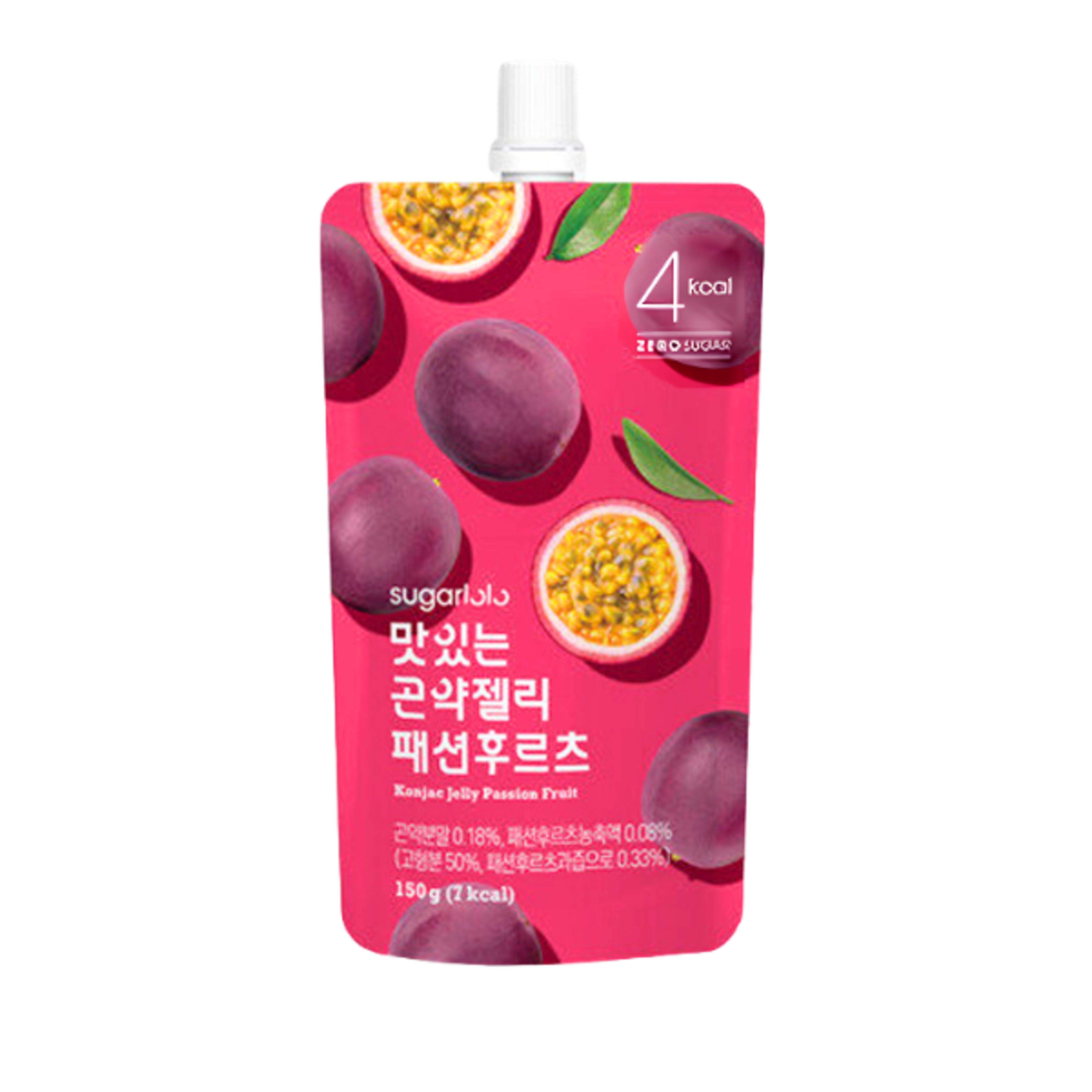 Intake Sugarlolo Konjac Jelly Passionsfrucht 150g - Kalorienarm: Ideal für eine bewusste Ernährung.