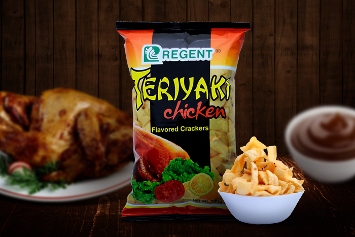 Regent Teriyaki Chicken Flavored Crackers 100g – Spicy and delicious