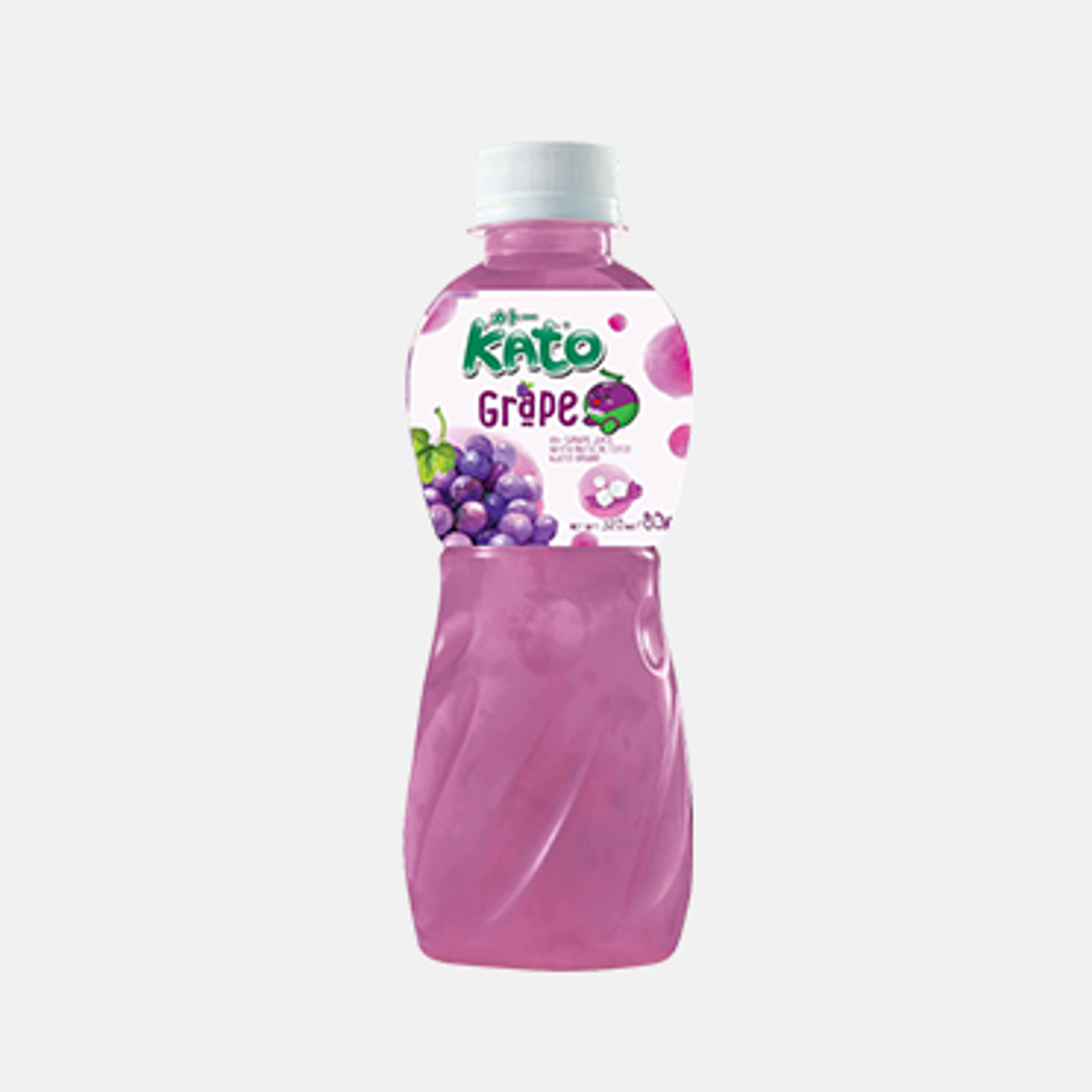 KATO Traubensaft mit Nata De Coco 320ml - Erfrischendes und fruchtiges Getränk