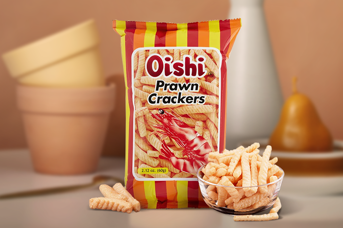 Oishi Prawn Garnelen Crackers 60g – Knuspriger Meeresgenuss