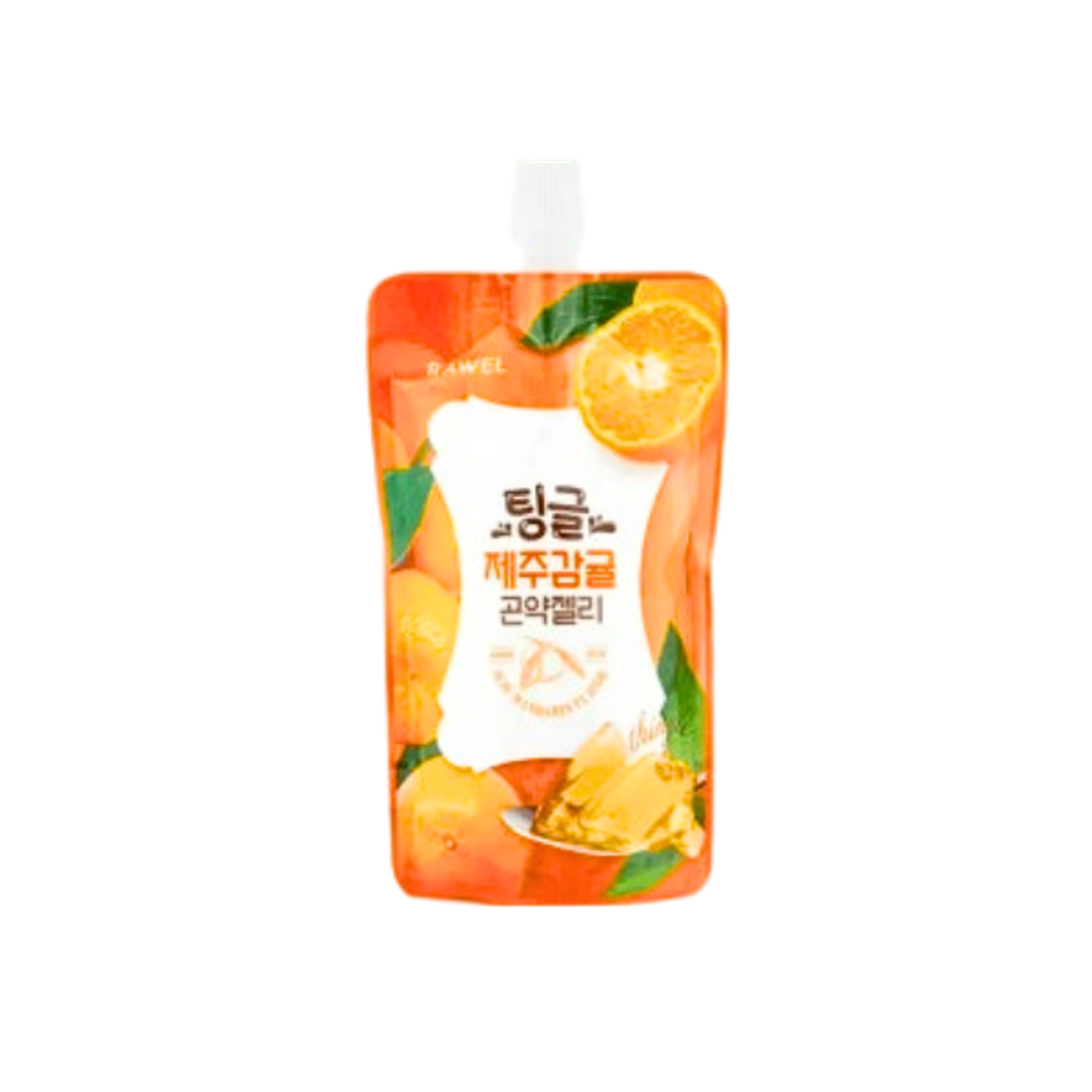 RAWEL Thingle Jeju Mandarin Konjac Jelly 130g | Mandarin Konjac Pouch Jelly