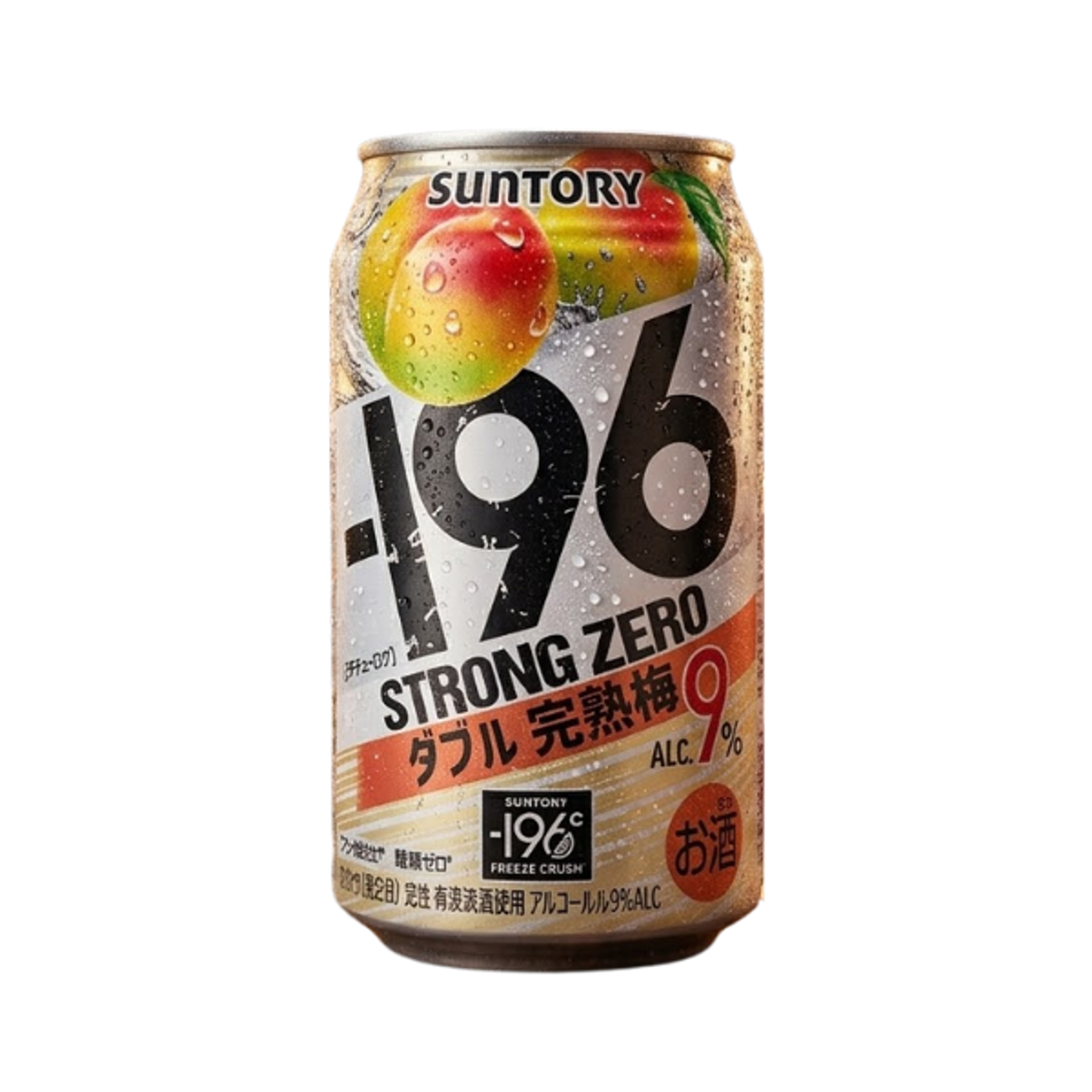 SUNTORY Strong Zero Double Ume-Plum 9% 350ml - Japanisches Erfrischungsgetränk mit Ume-Pflaumen-Geschmack und hohem Alkoholgehalt