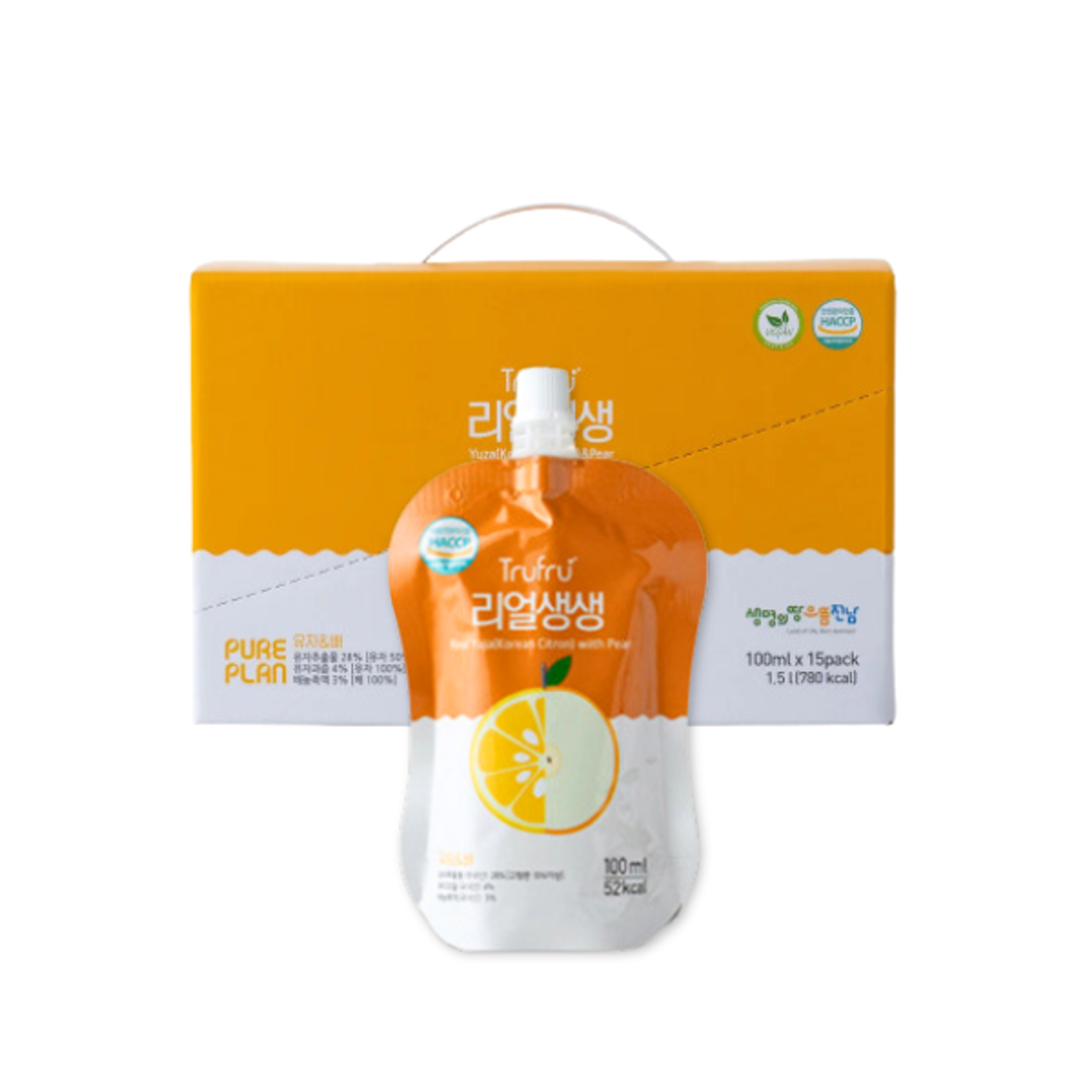 Pureplan Premium Korean Juice 100ml x 15 – Yuza & Pear oder Ginger | Natürlich, Ohne Zusatzstoffe | Reich an Vitamin C & Antioxidantien | Für Immunsystem & Vitalität