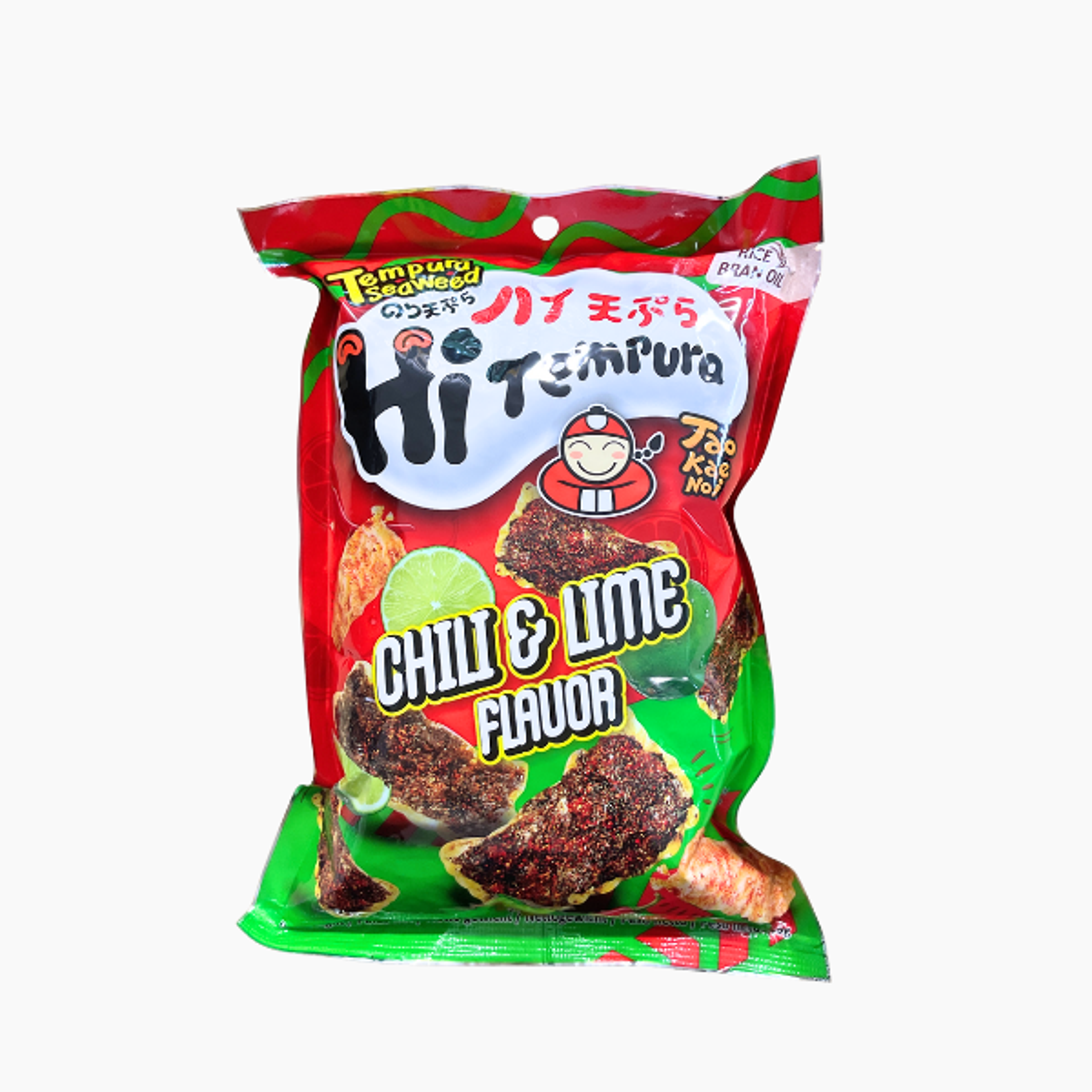 TAOKAENOI HiTempura Seaweed Snack Chili & Lime Flavor 40 g | Knuspriger Algensnack im Tempura-Style