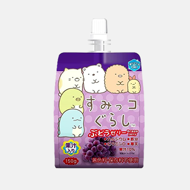 YOKOO SUMIKKO Sumikkogurashi Jelly Grape 150g – Traubengeschmack in entzückender Form
