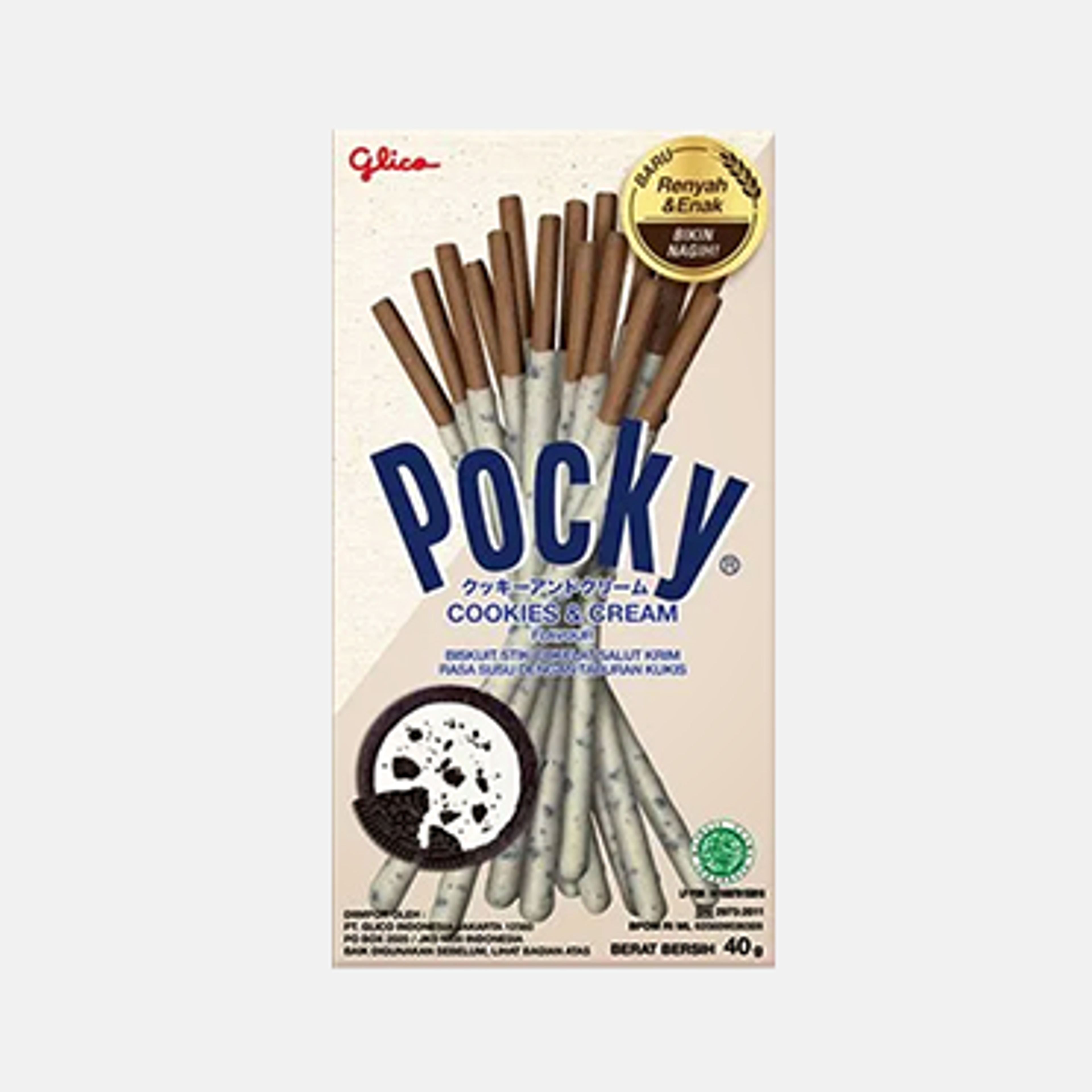 Glico Pocky Cookies & Cream 40g – Der knusprige Keksgenuss