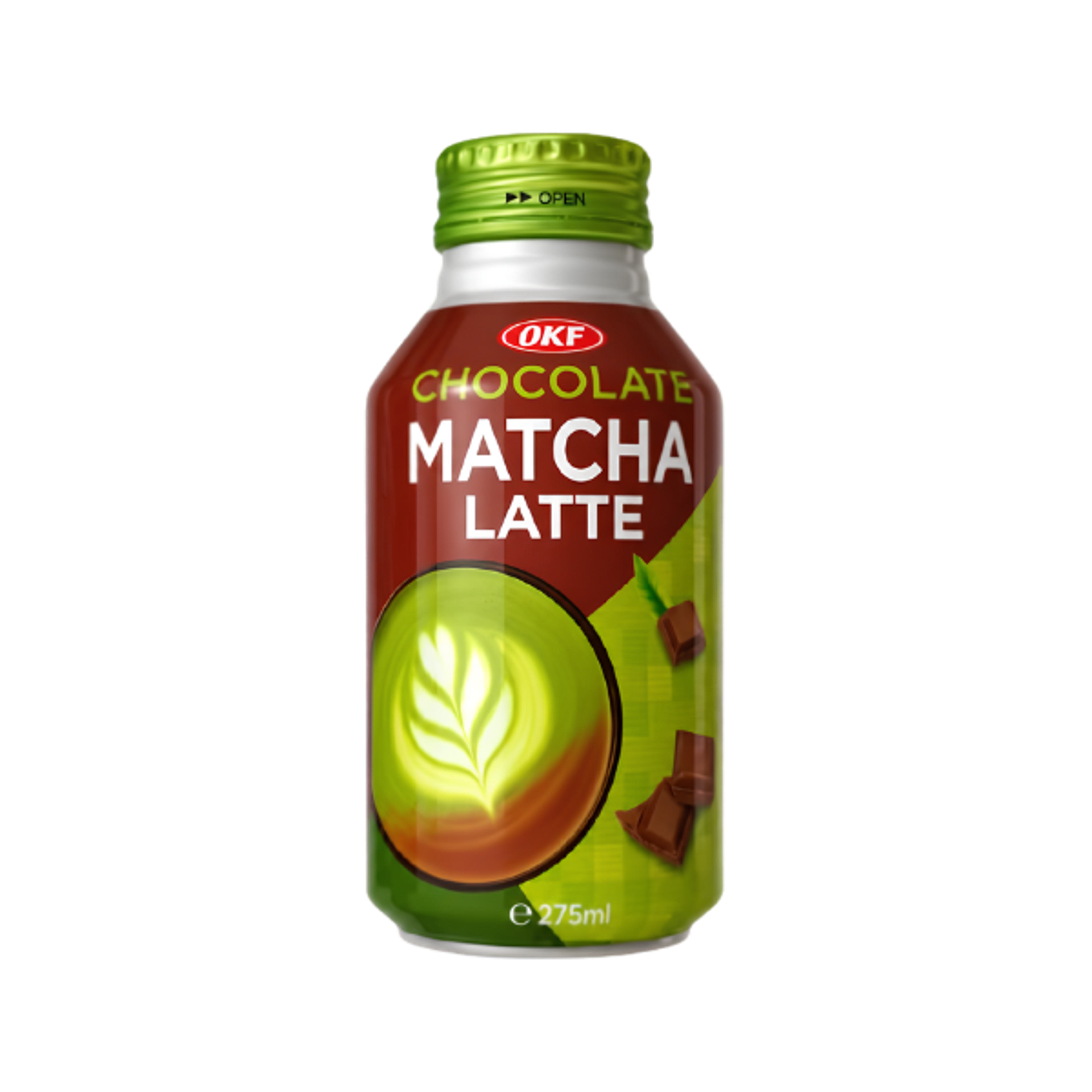 OKF Chocolate Matcha Latte 275ml | Cremiger Matcha-Drink mit Schokolade