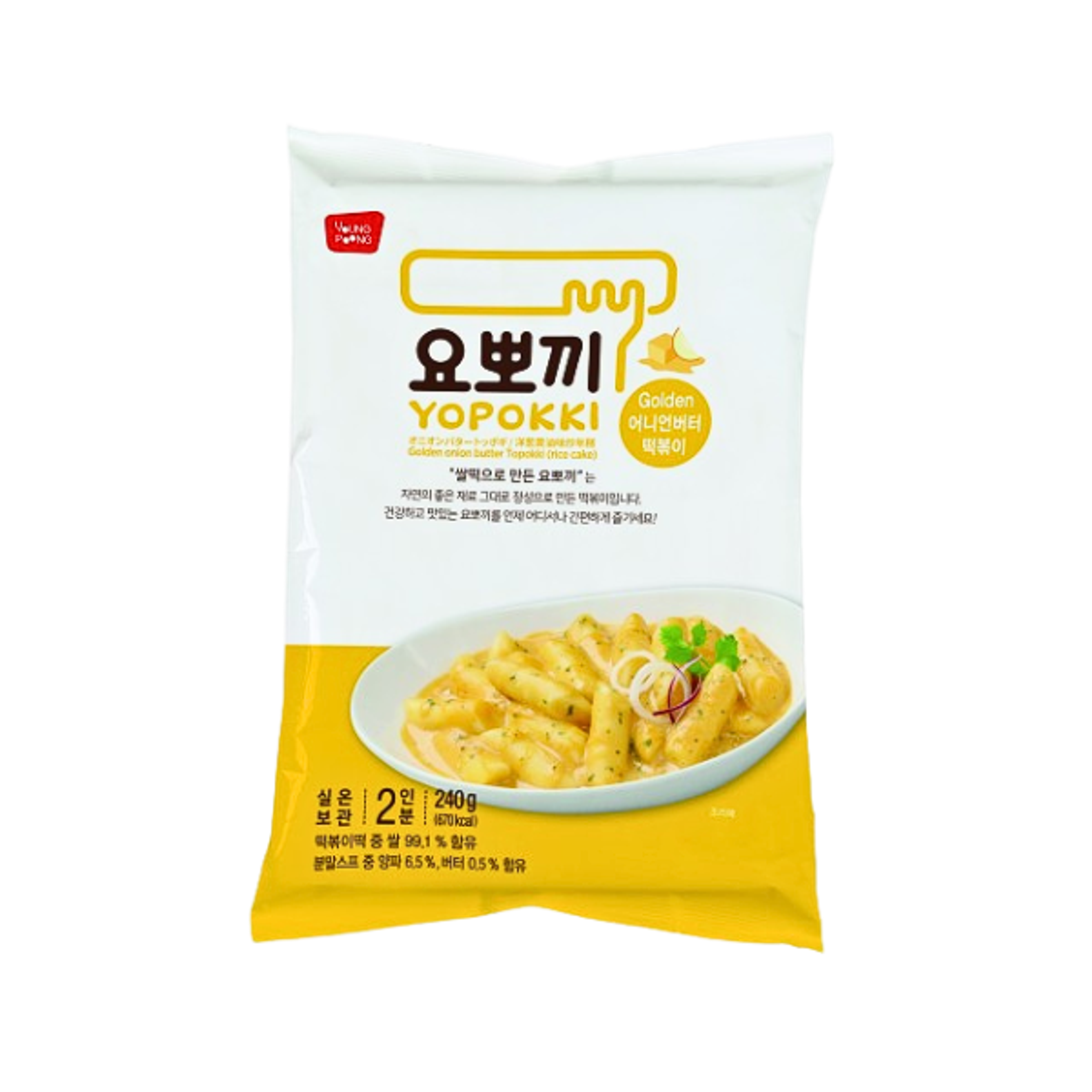 YOPOKKI Golden Onion Butter 240g | Tteokbokki im Beutel