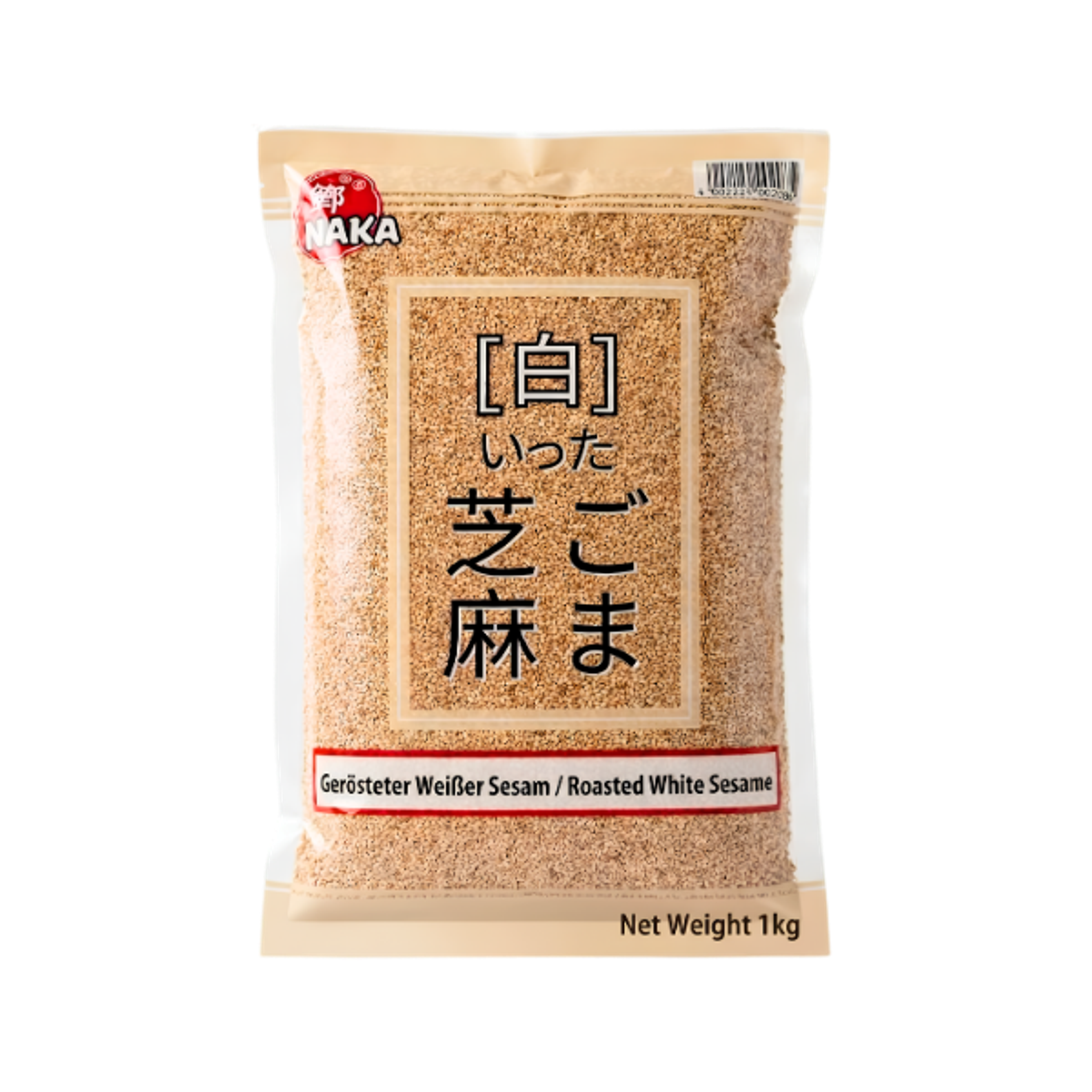 INAKA Gerösteter Weißer Sesam 1kg | Asiatisches Sesam Topping