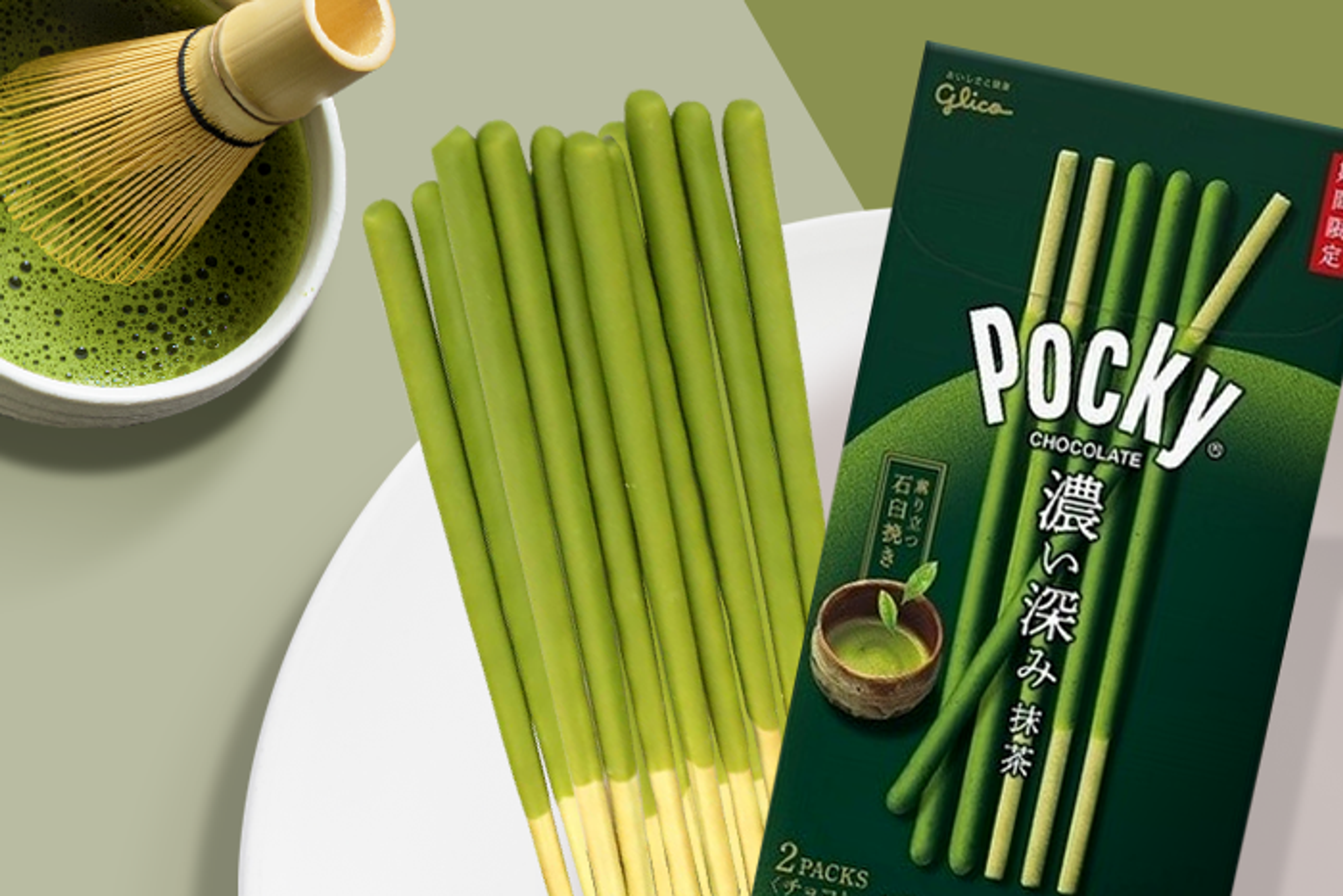 Glico Pocky Rich Matcha Chocolate Sticks 61.6g – Intensiver Matcha-Genuss