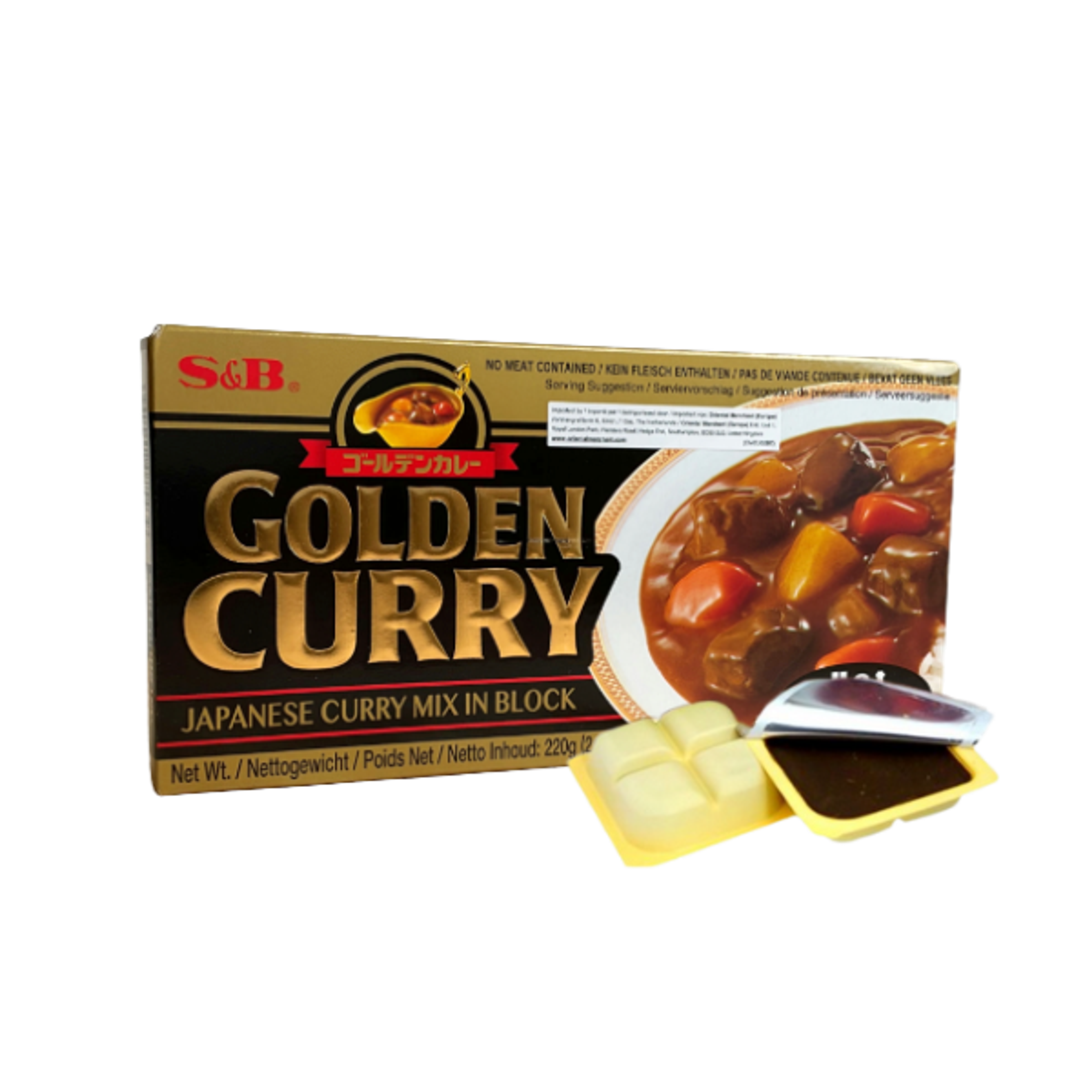 S&B Golden Curry Japanese Curry Hot 220g | Japanisches Curry im Block – Scharf & aromatisch