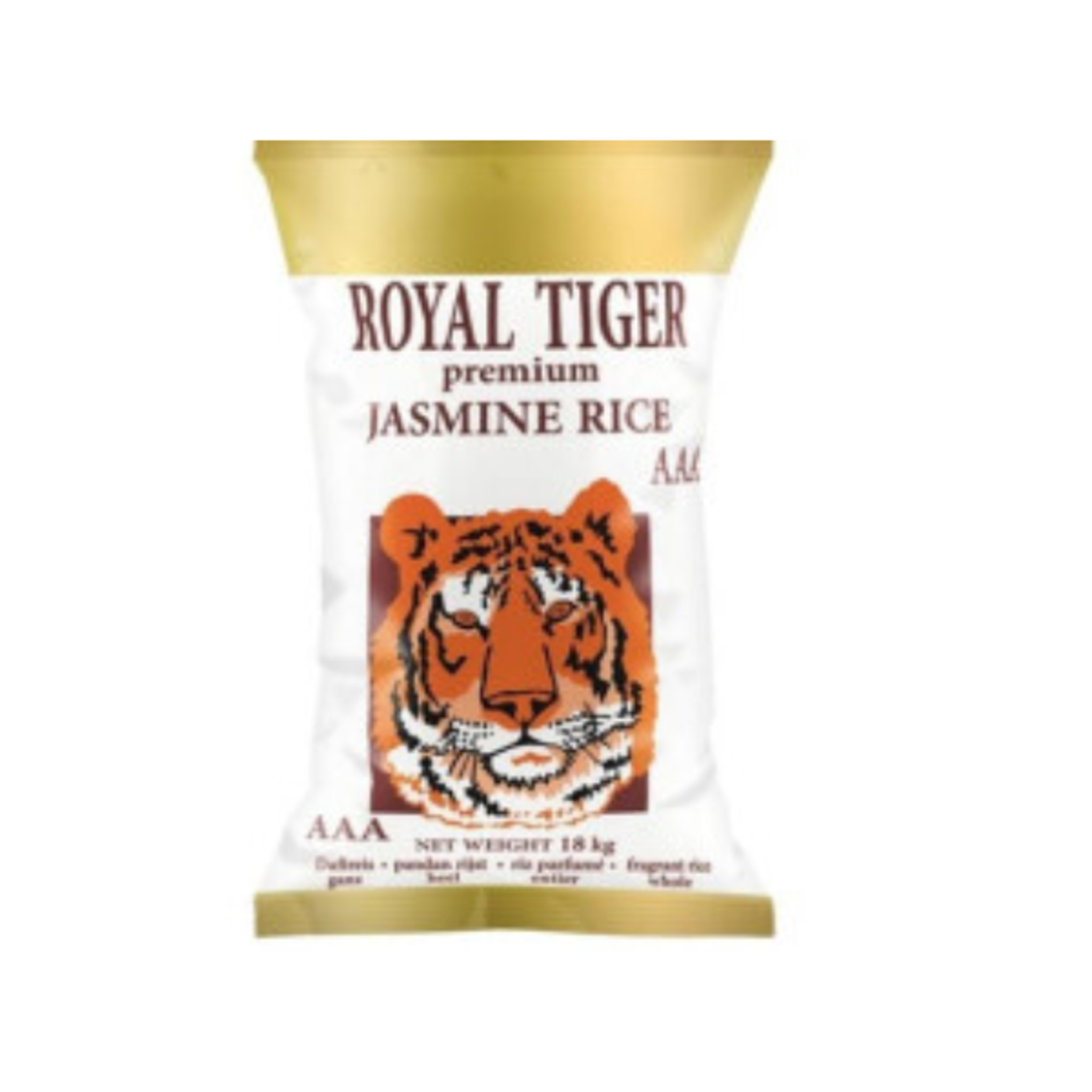 ROYAL TIGER Premium Jasmine Rice AAA 18kg | Thai Duftreis Premium Qualität