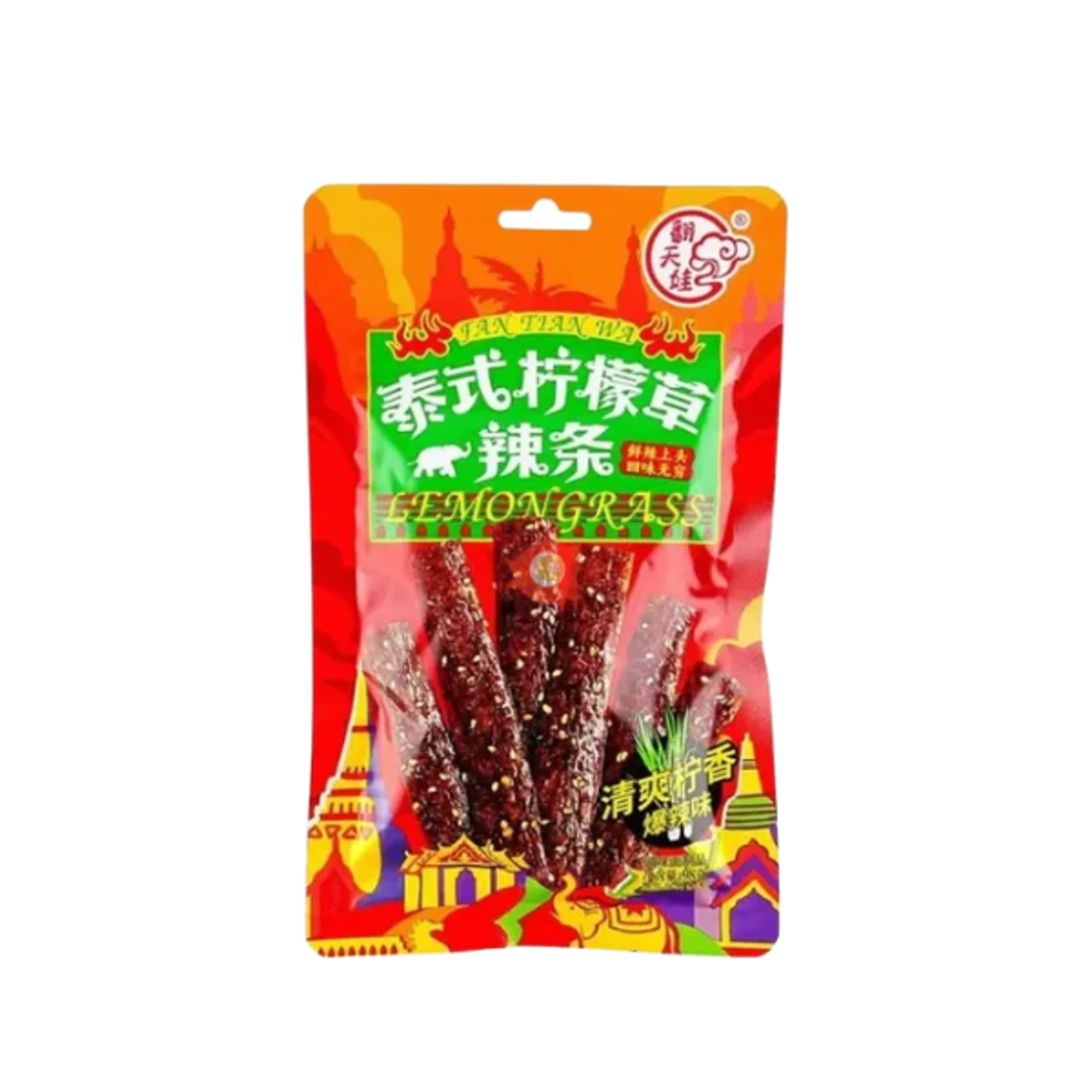 LATIAO Lemongrass Super Spicy 98g | Extra scharfer Zitronengras-Snack