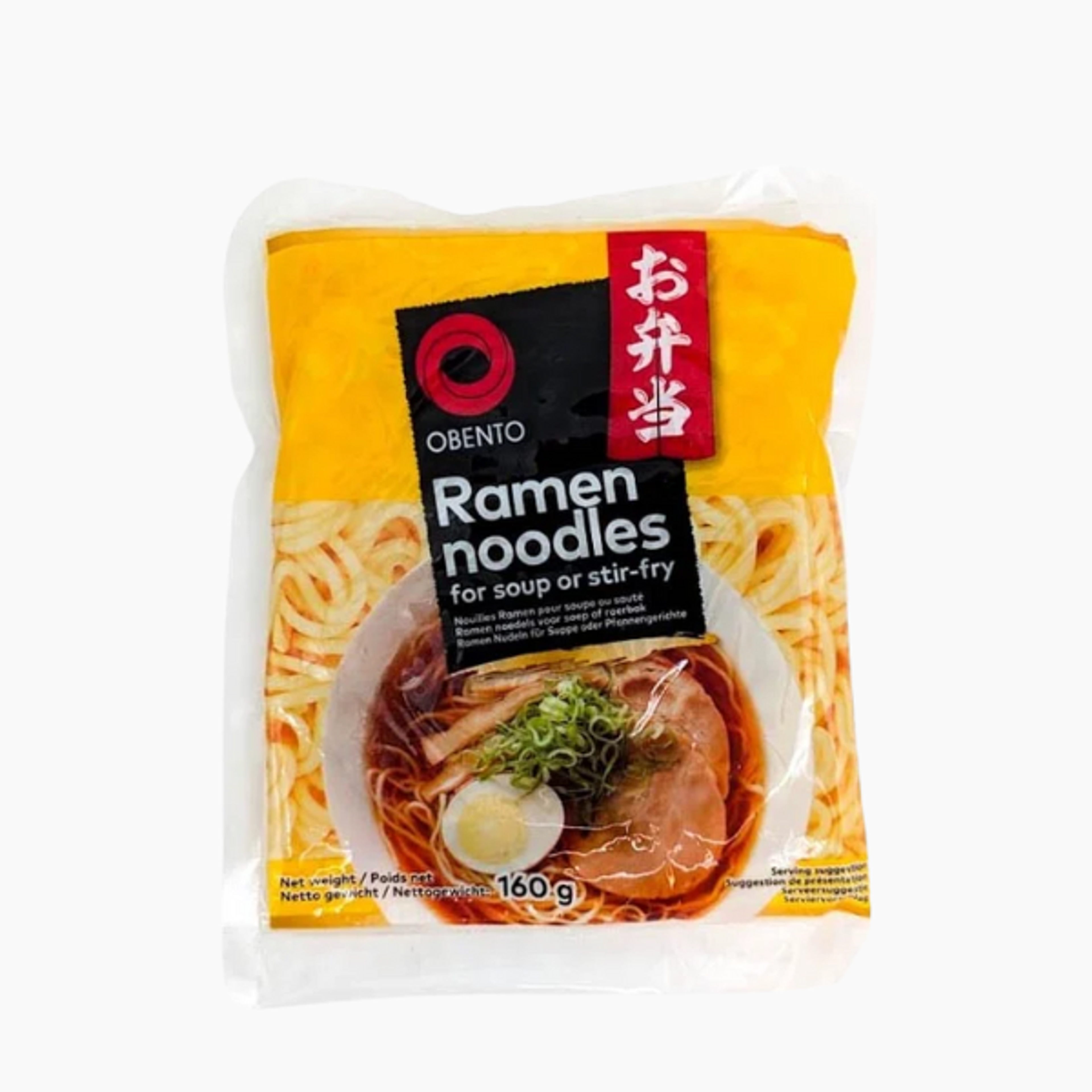  Obento Ramen Noodles 160g – Vielseitige Nudeln für Suppe oder Pfannengerichte