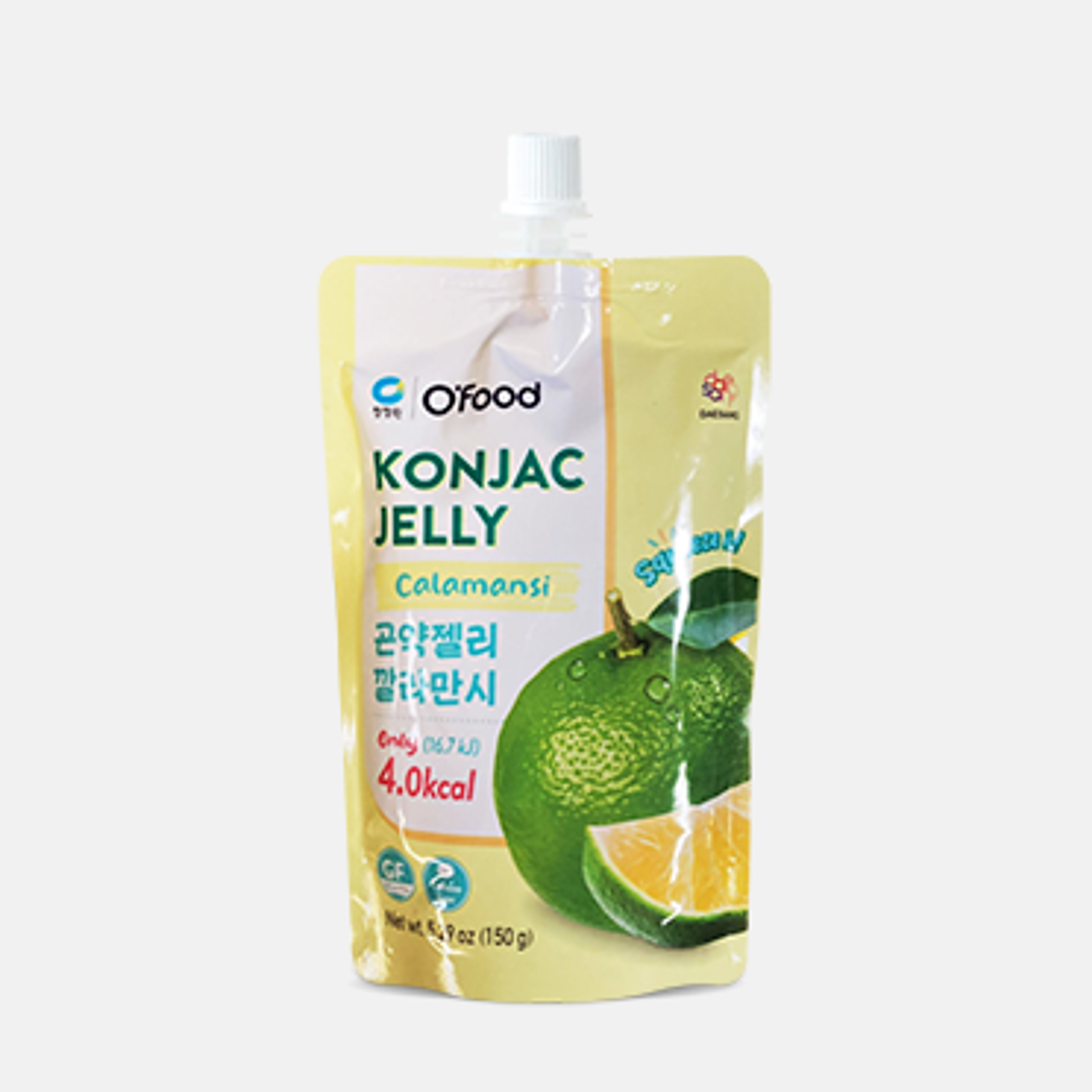 O' Food Konjac Jelly Calamansi 150g - Süßer und erfrischender Geschmack von Calamansi.