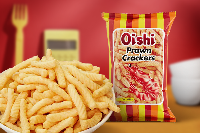 Oishi Prawn Shrimp Crackers 60g – Perfect for seafood lovers