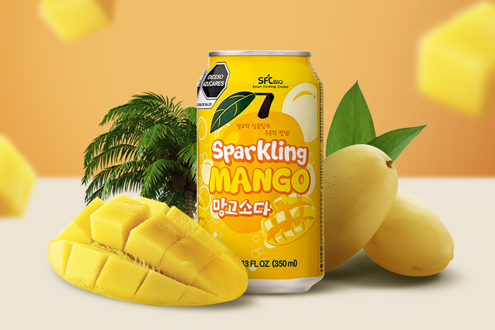 SFC Sparkling Mango Soda 350ml Flasche