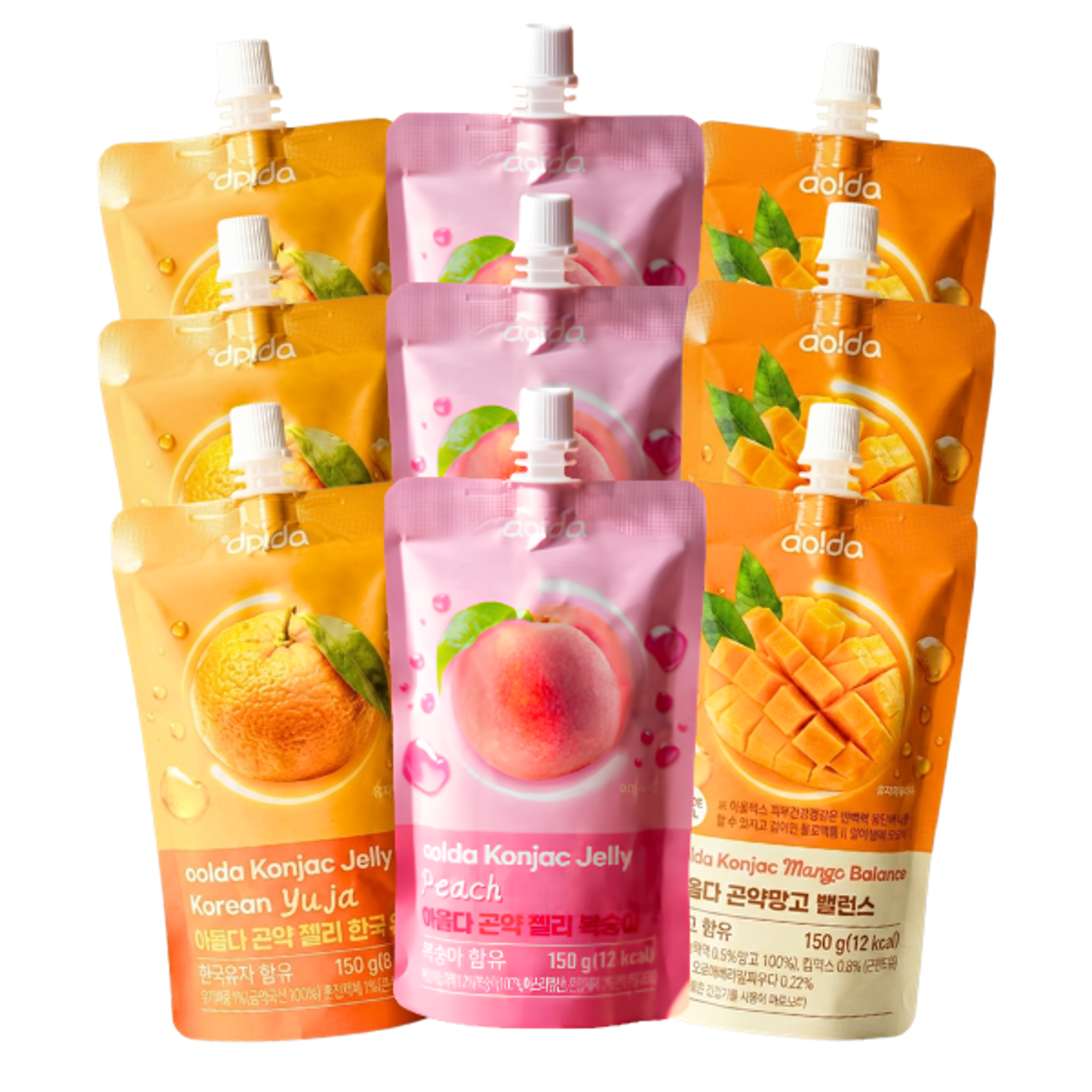 AOLDA Konjac Jelly Set | Peach, Yuzu & Mango Fruchtmix