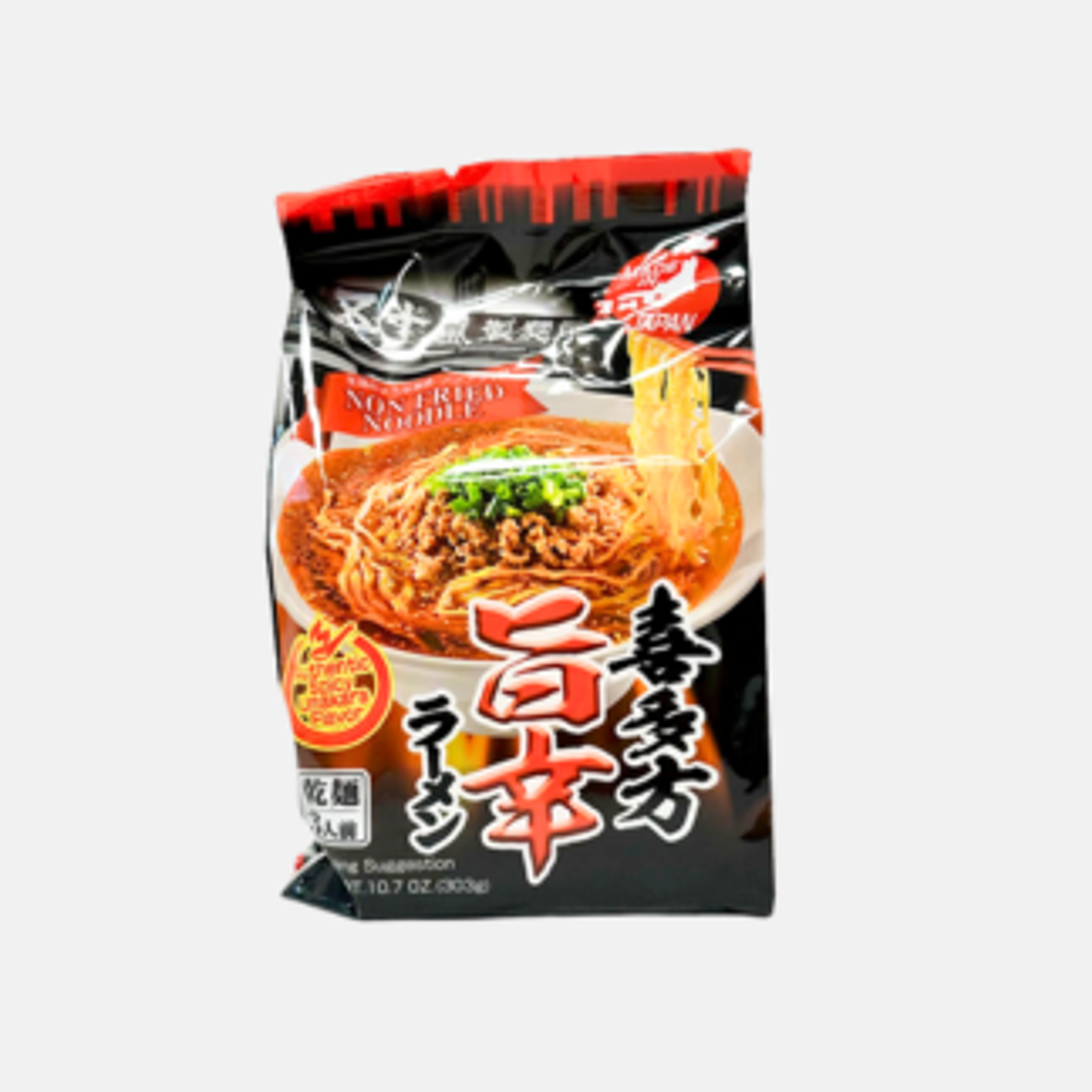 garashi Vegane Kitakata Uma-Kara Spicy Ramen 3 Pack - Authentischer Geschmack aus Japan