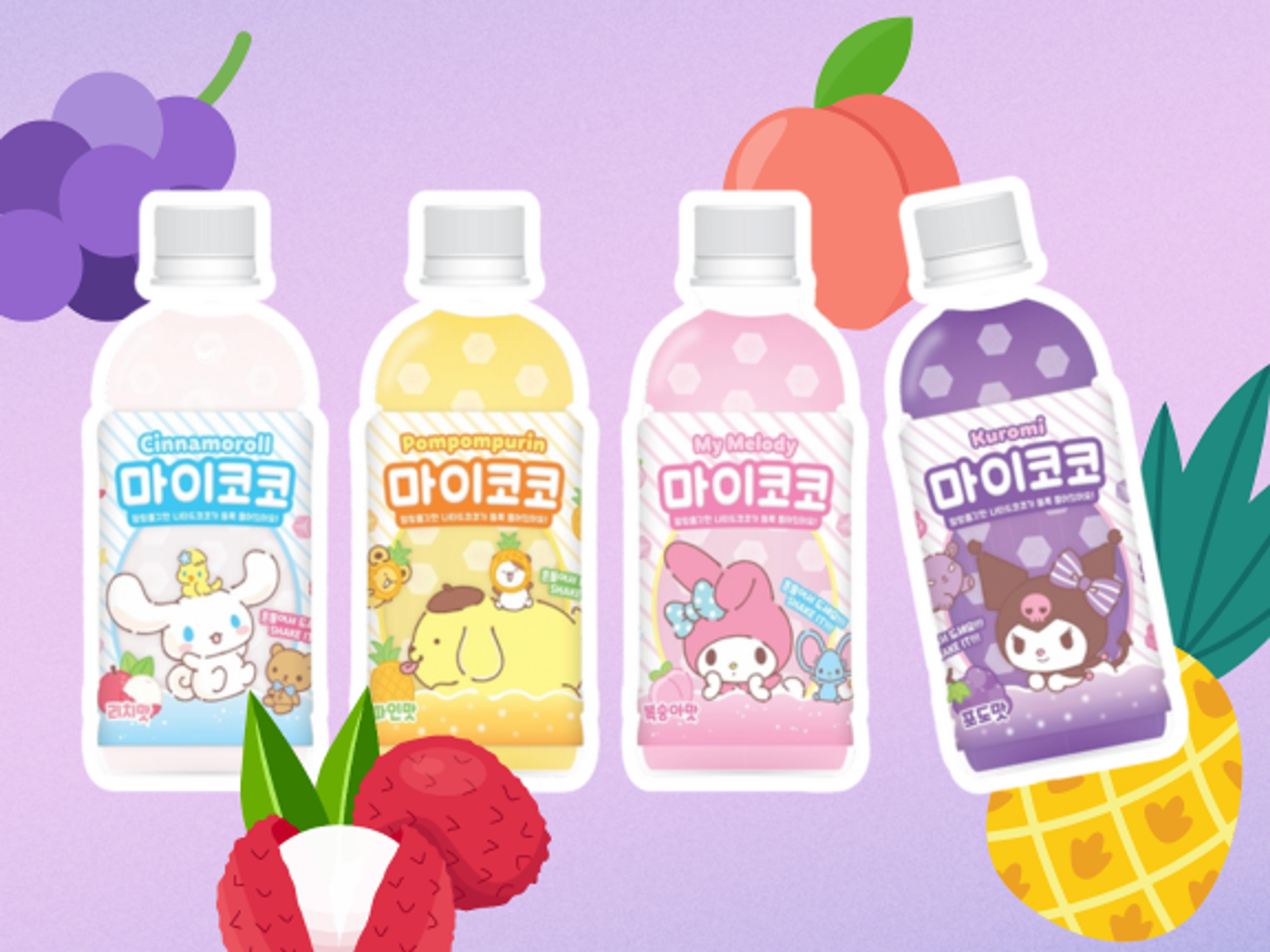 MISTY x Sanrio My Coco Drink 4 Sorten