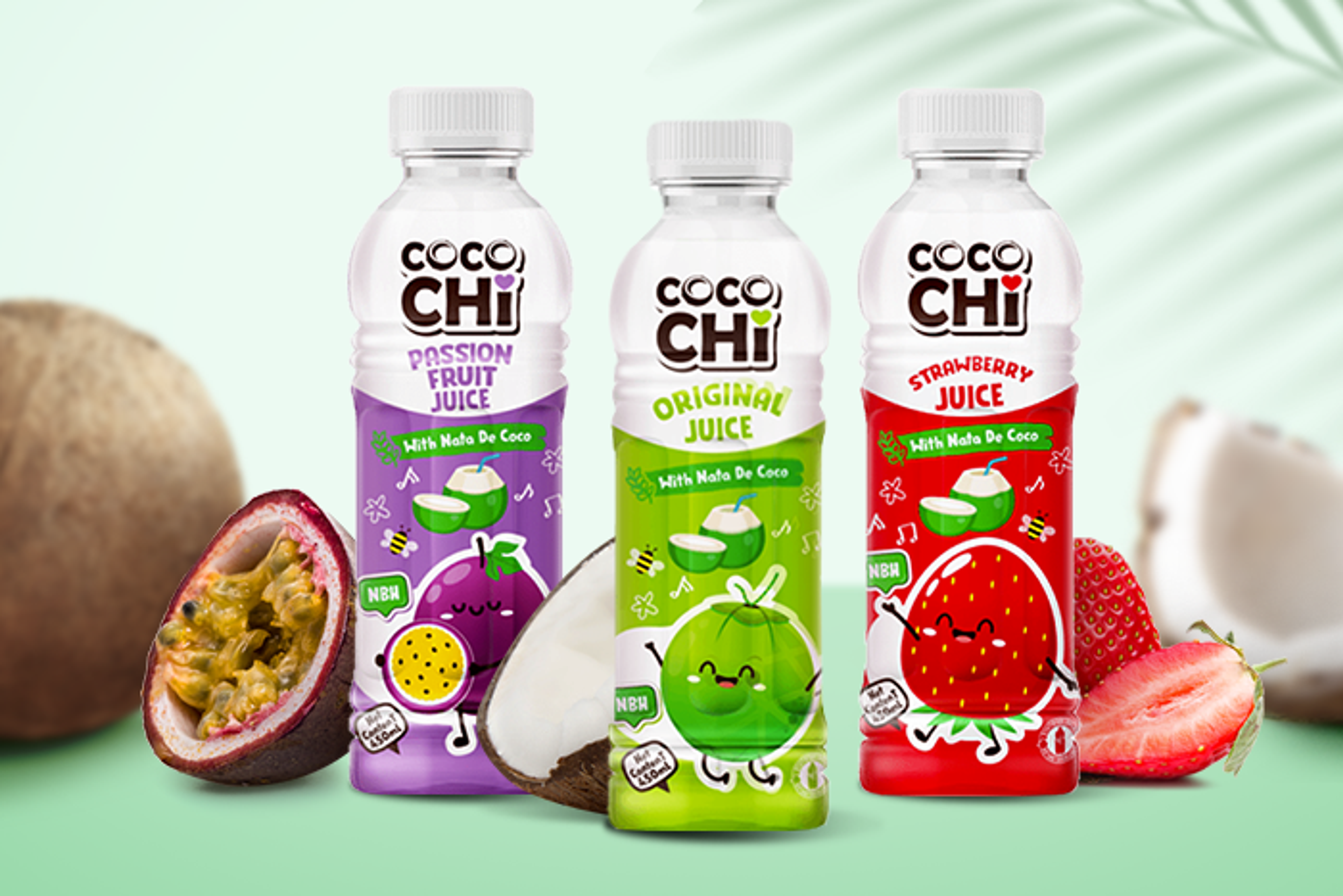 COCOCHI Original mit Nata De Coco 450ml - Refreshing Drink with Exotic Texture