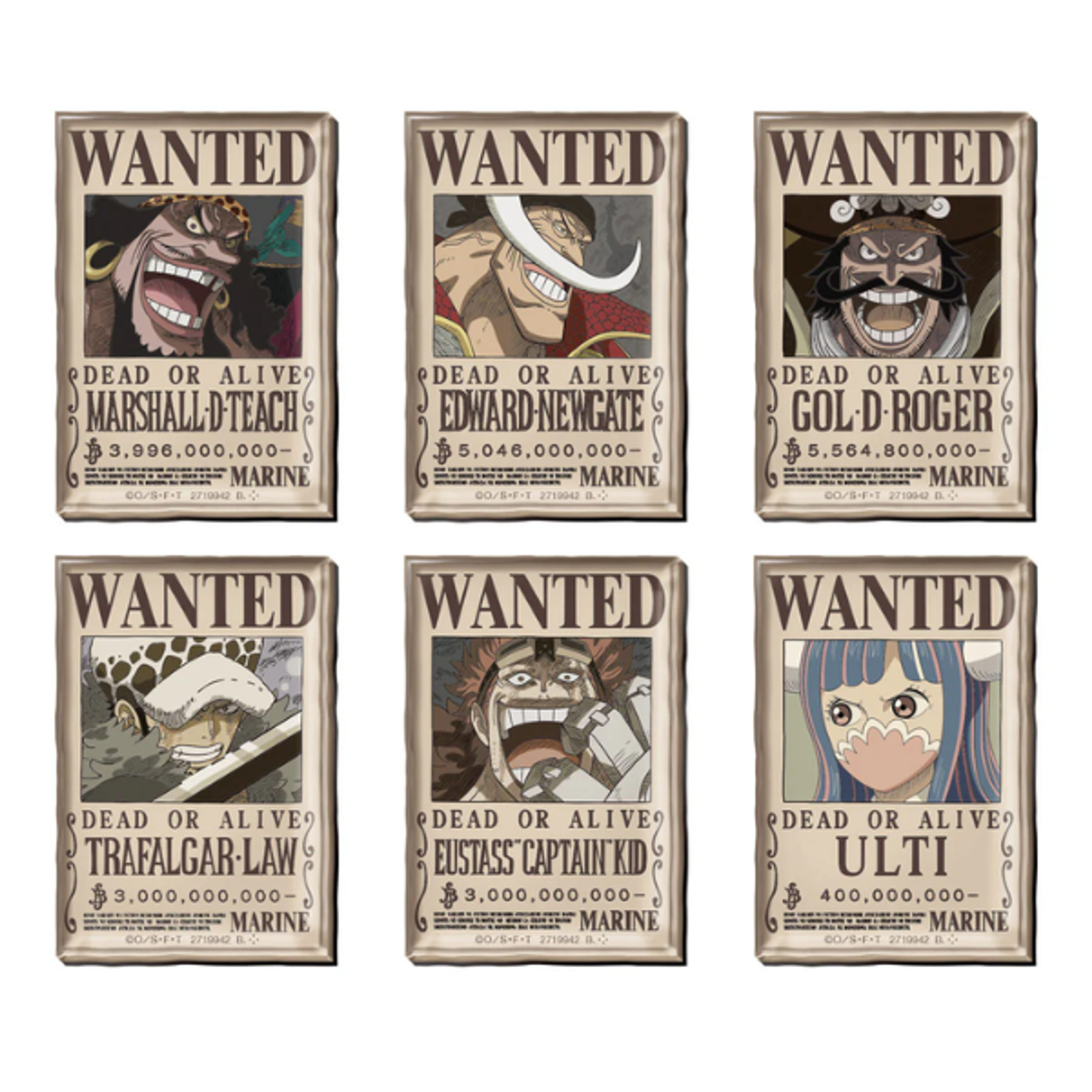 BANDAI x One Piece Chara-Magnets 2 - Collectible Magnet with Gum – Limited One Piece Edition!