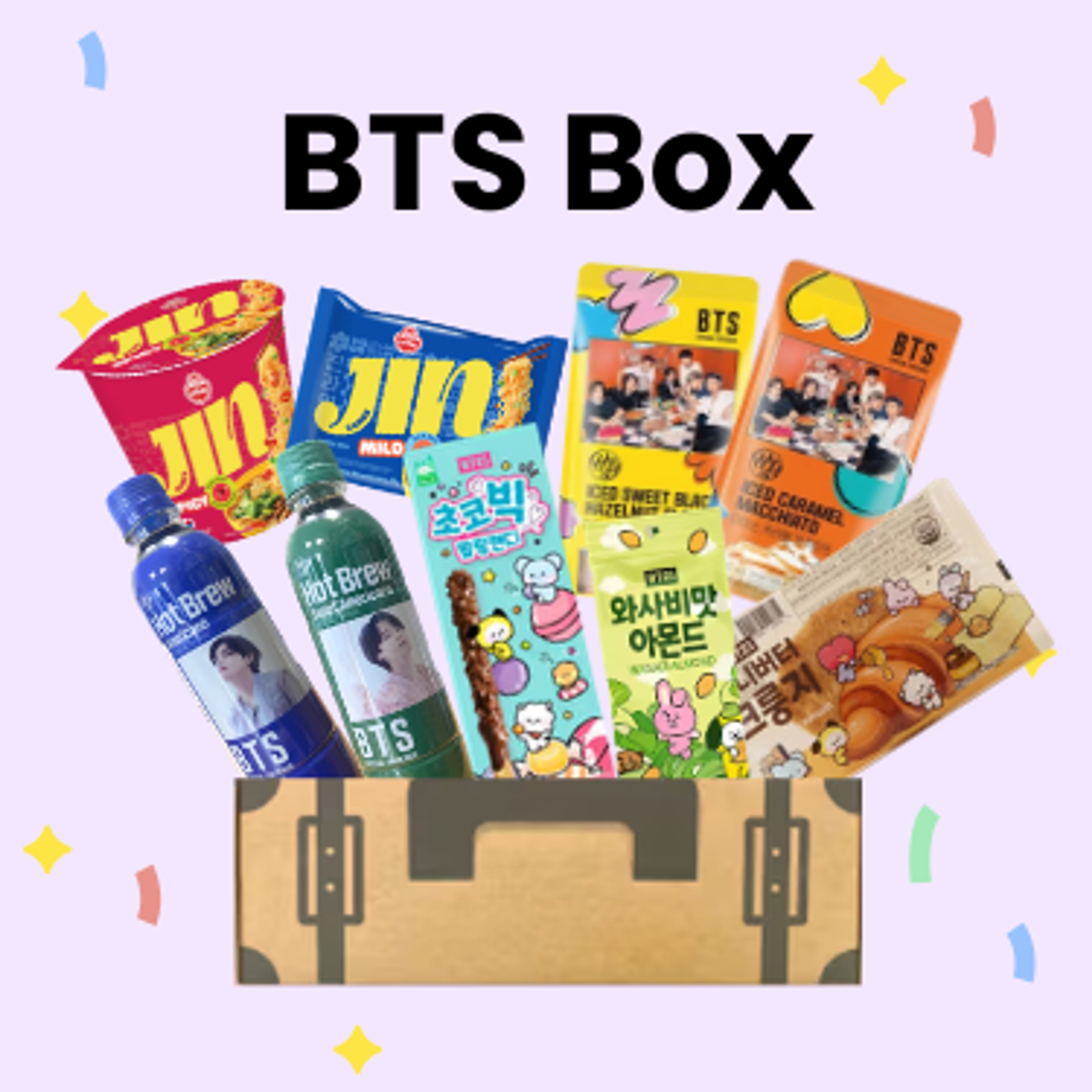 BTS Box | Limitierte Fan-Box mit Iced Coffee, Kombucha & Jin Ramen