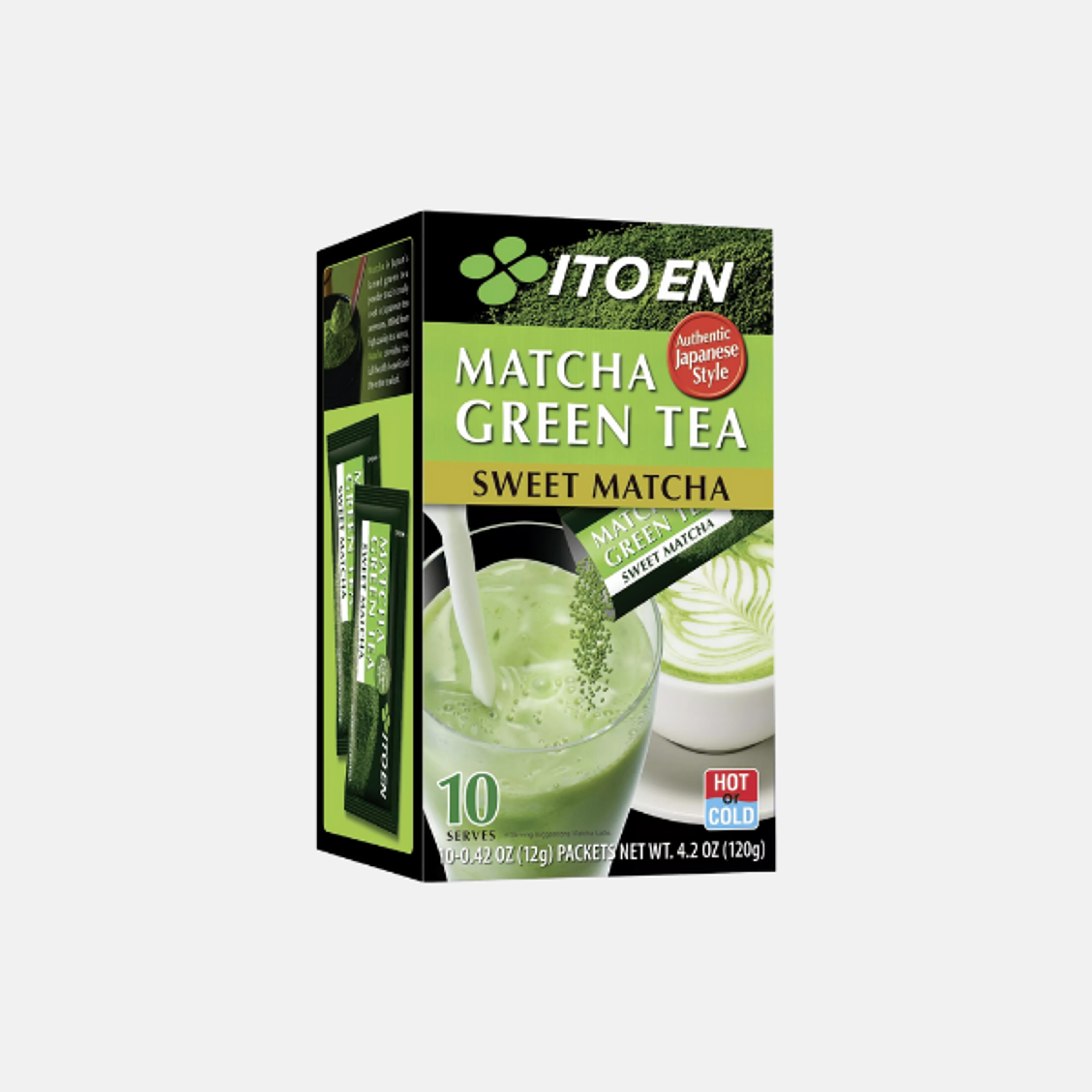 ITO EN Matcha Grüntee Süßer Matcha 120g – Japanischer Matcha in 10 Sticks