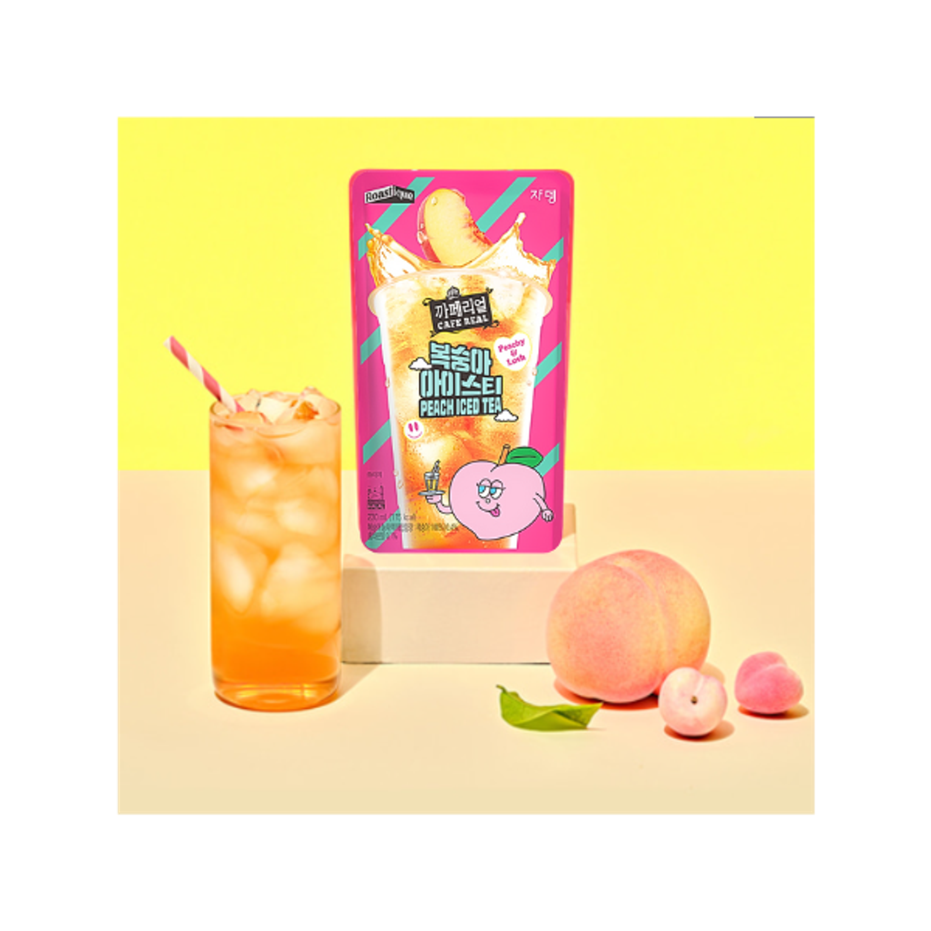 CAFEREAL Peach Iced Tea 