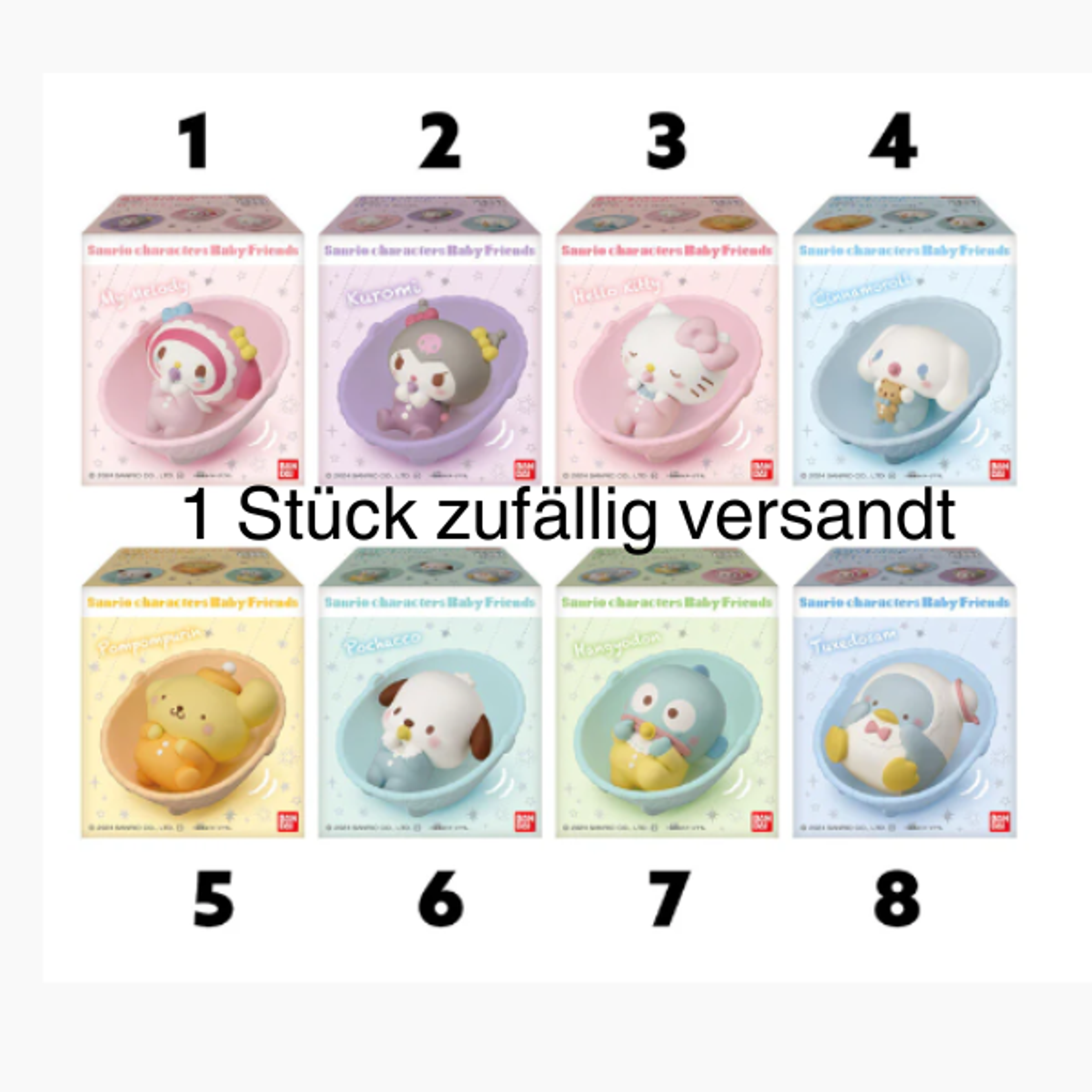 Cute Baby Sanrio Figures with Gum | BANDAI Gachapon | Collect Now!