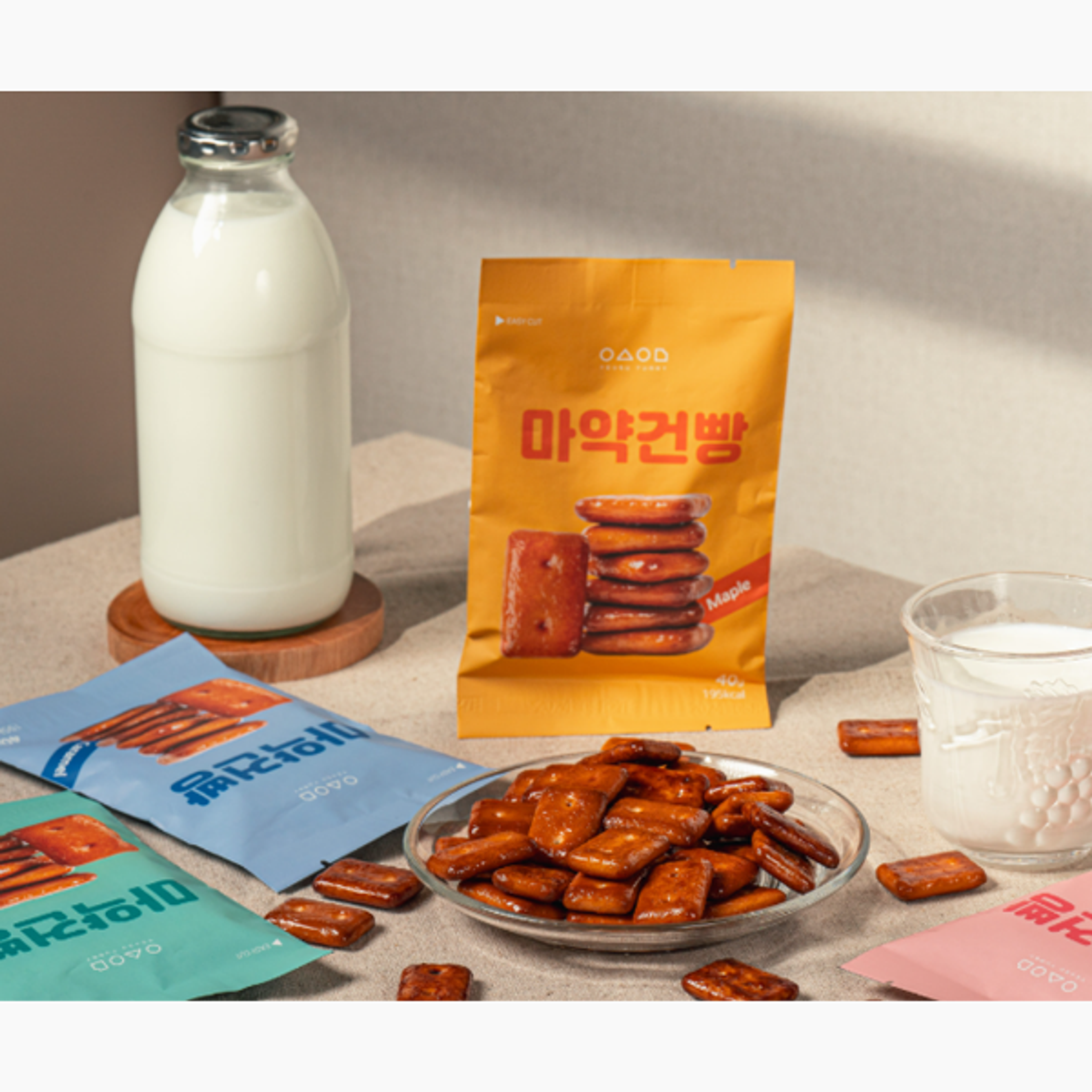 Geniesse YEOSU YUMMY Barley Cracker Kekse mit Milch, Kaffee, Tee oder Bier