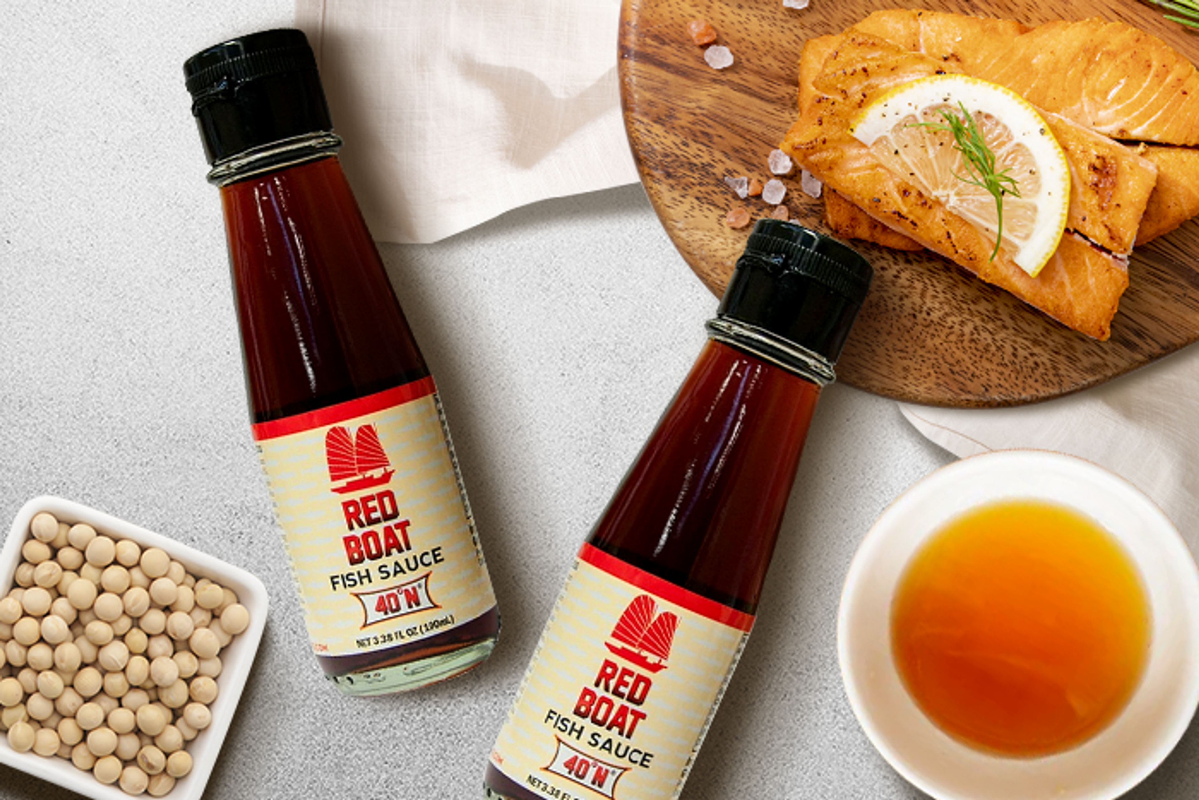 RED BOAT Fish Sauce 100ml Flasche mit markantem Etikett