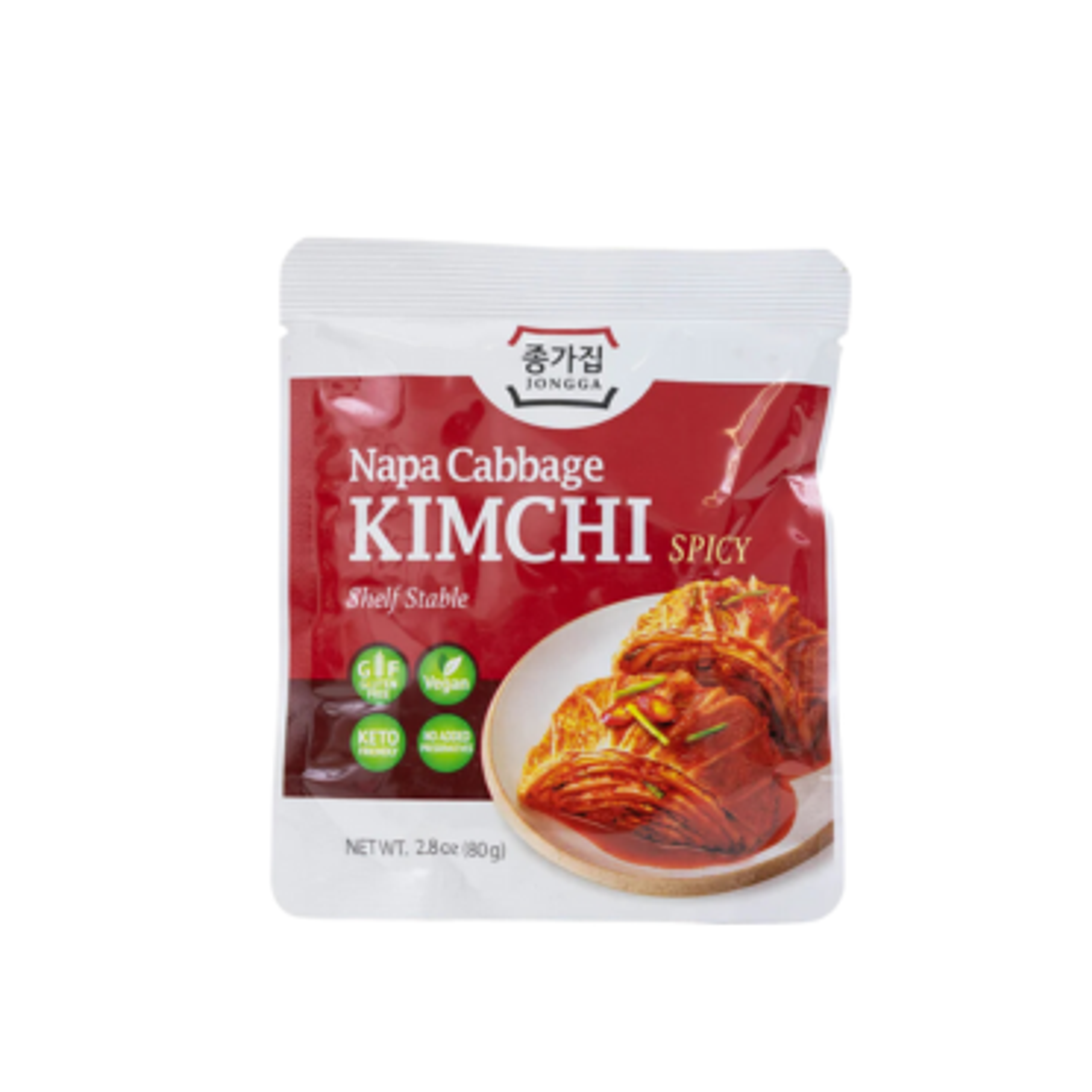 Jongga Napa Cabbage Kimchi - Gesundes und schmackhaftes Kimchi, 80g