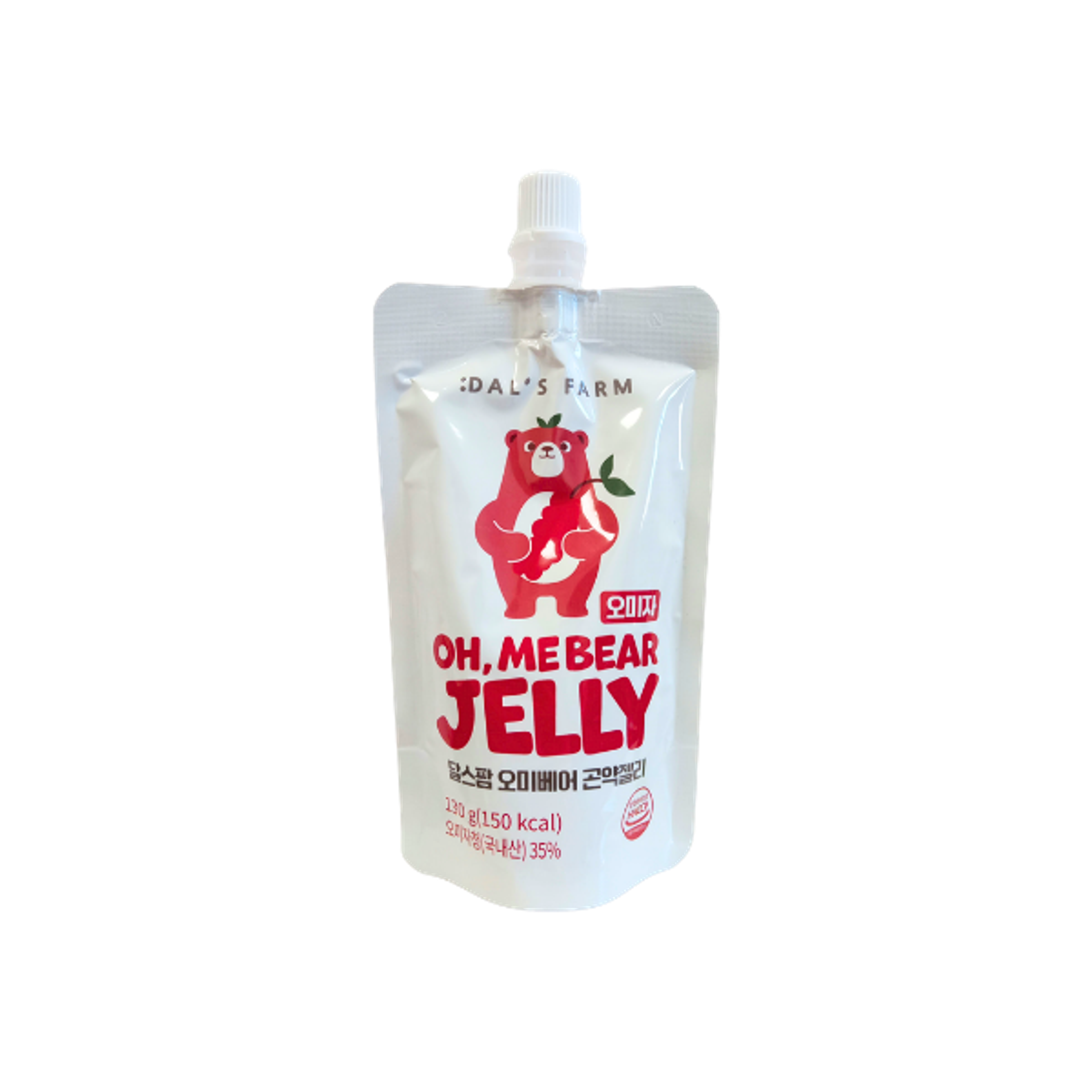 DAL'S FARM Oh, Me Bear Konjac Jelly Omija 130g | Fruchtiges Konjak Jelly