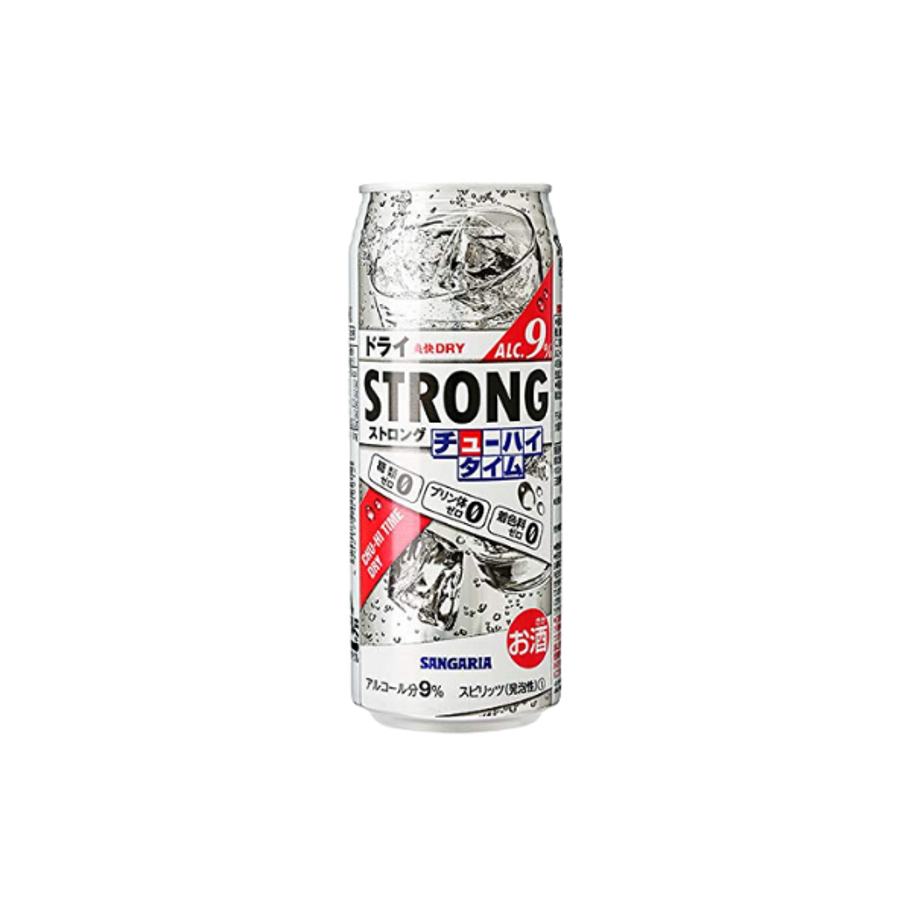 SANGARIA Strong Zero Sugar Dry Original 9% 490ml | Japanischer Chu-Hi