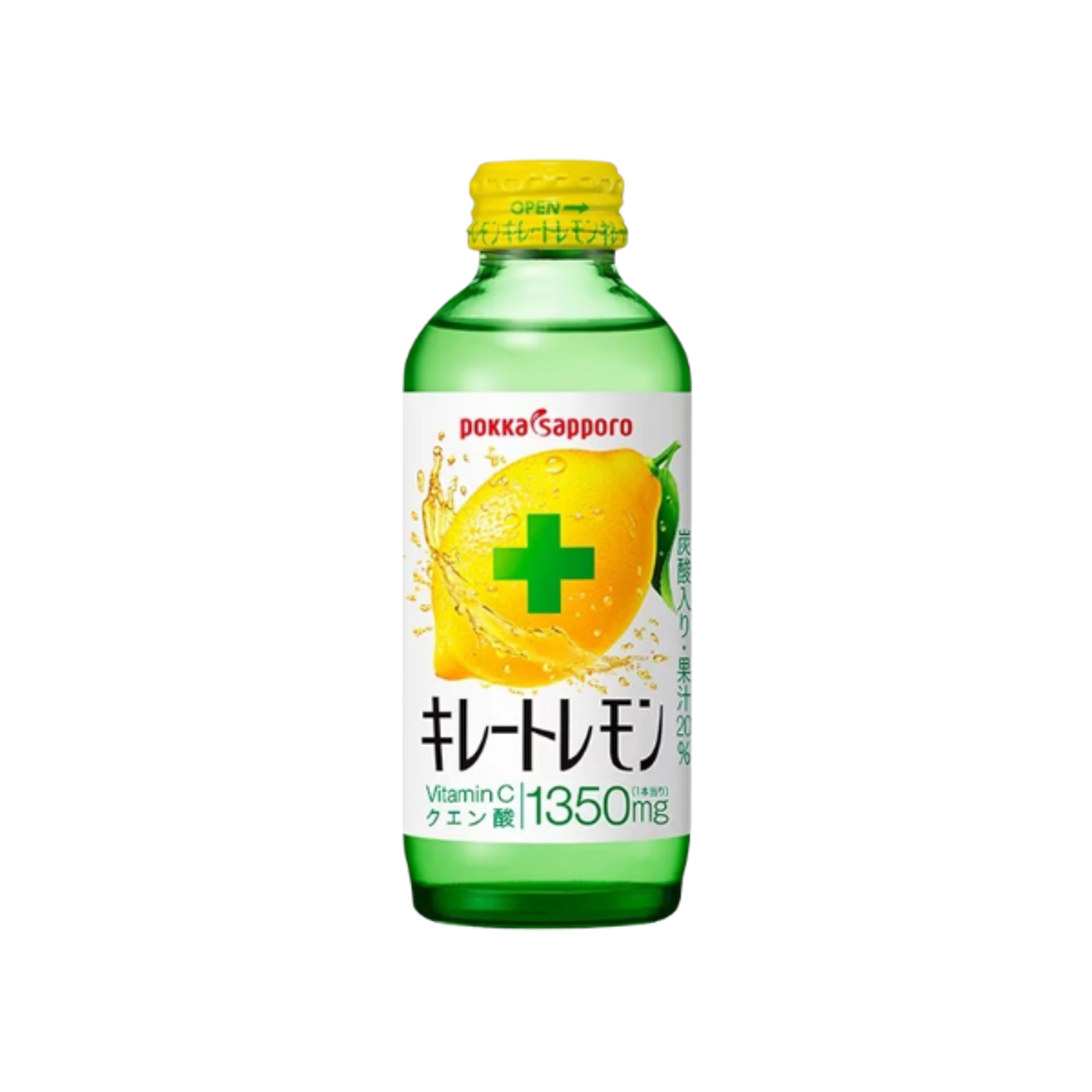 POKKA SAPPORO Kireto Lemon 155ml | Vitamin C Getränk mit Zitronengeschmack
