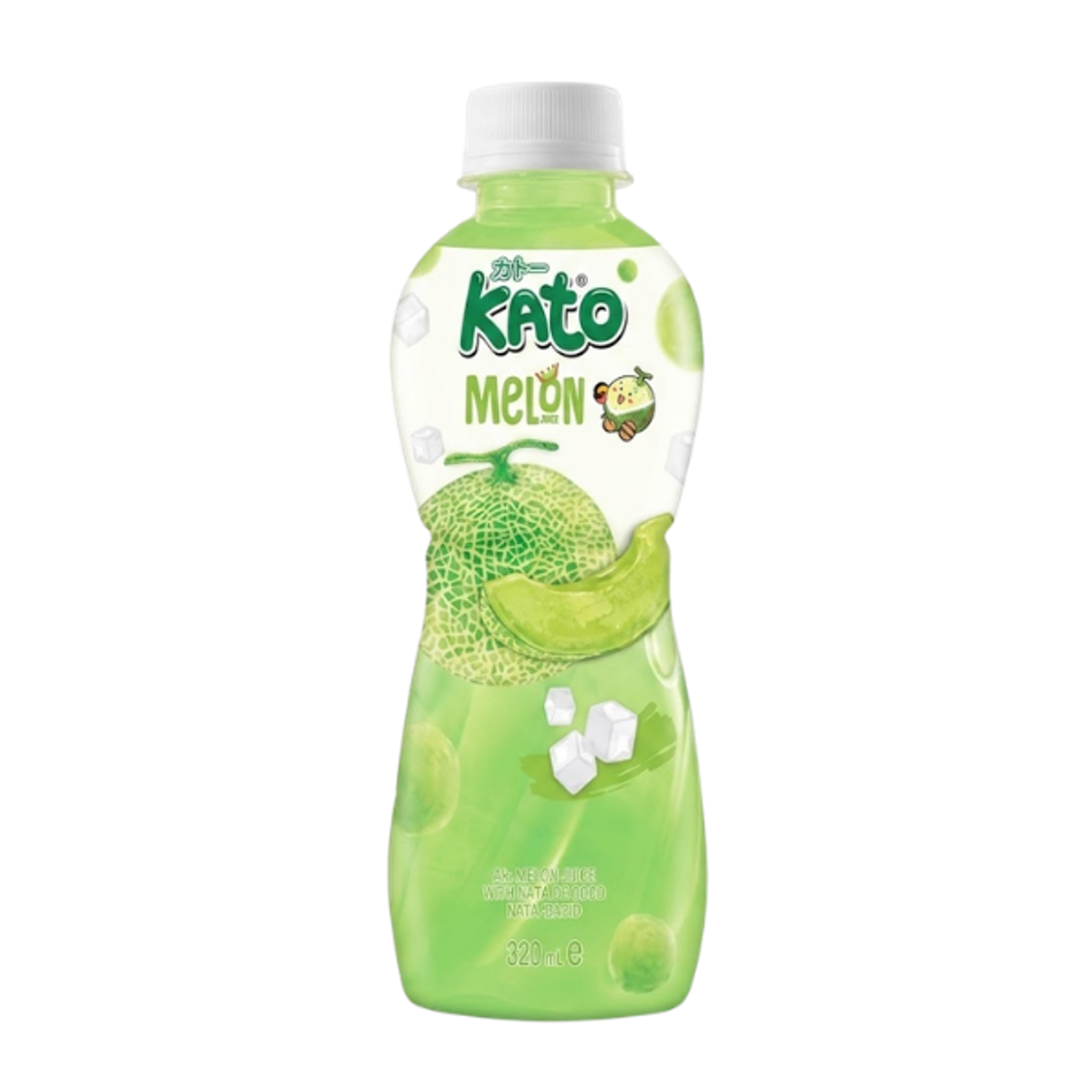 KATO Melonensaft mit Nata De Coco 320ml - Erfrischendes Getränk mit tropischem Geschmack