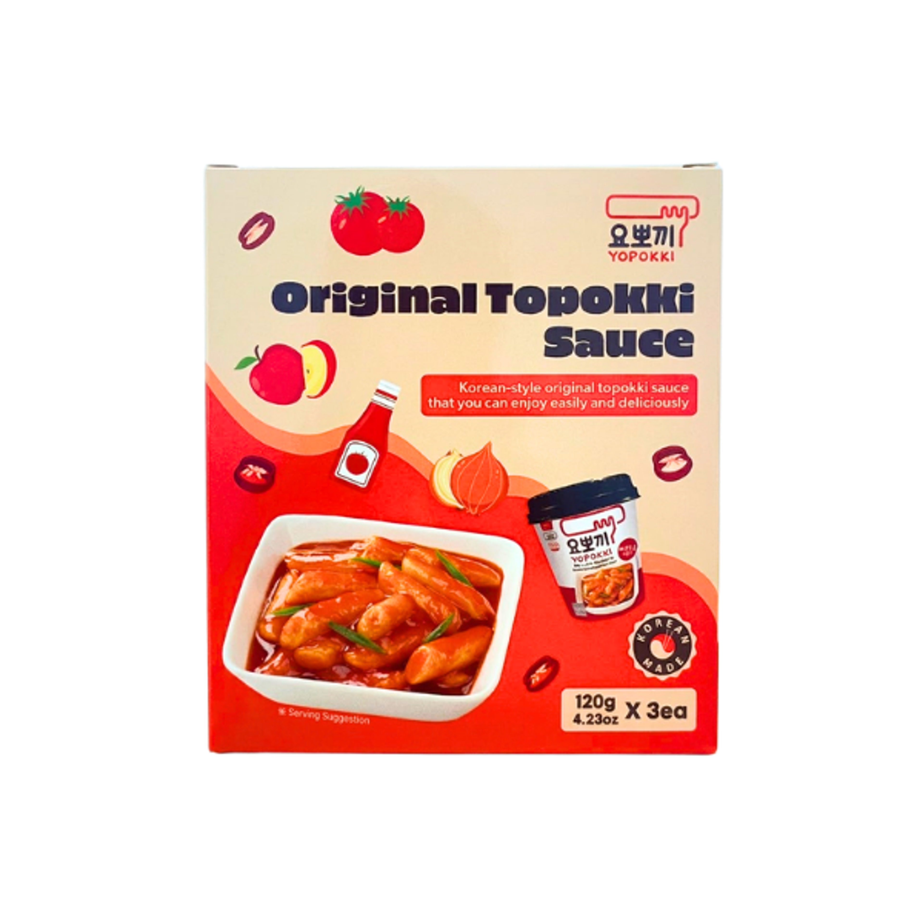 YOPOKKI Tteokbokki Sauce 3x120g | Koreanische Original Sauce