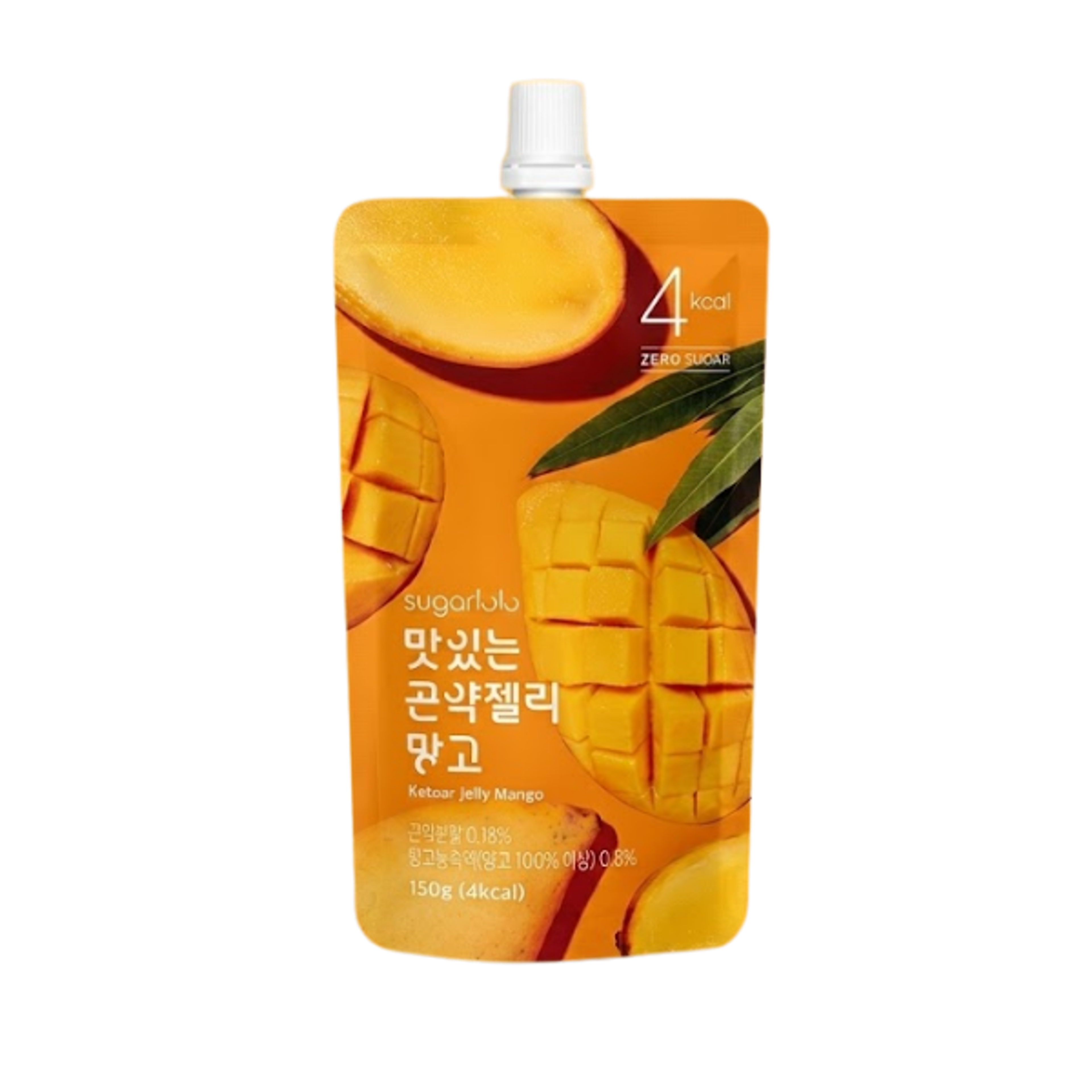 Intake Sugarlolo Konjak-Gelee Mango 150g - Fruchtiger Mangogeschmack: Süß und erfrischend.