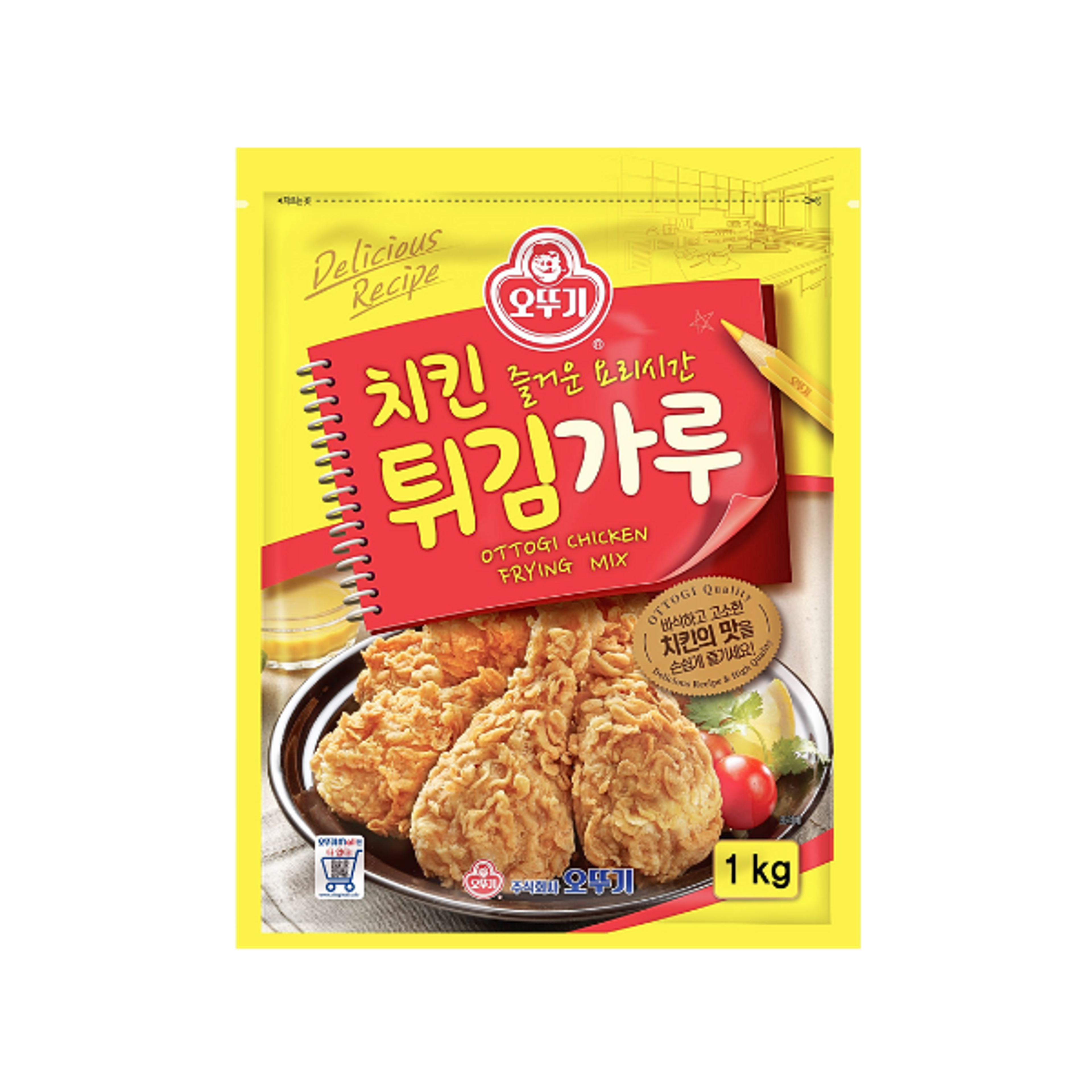 OTTOGI Chicken Batter Mix 1kg | Koreanischer Backteig für extra knuspriges Fried Chicken