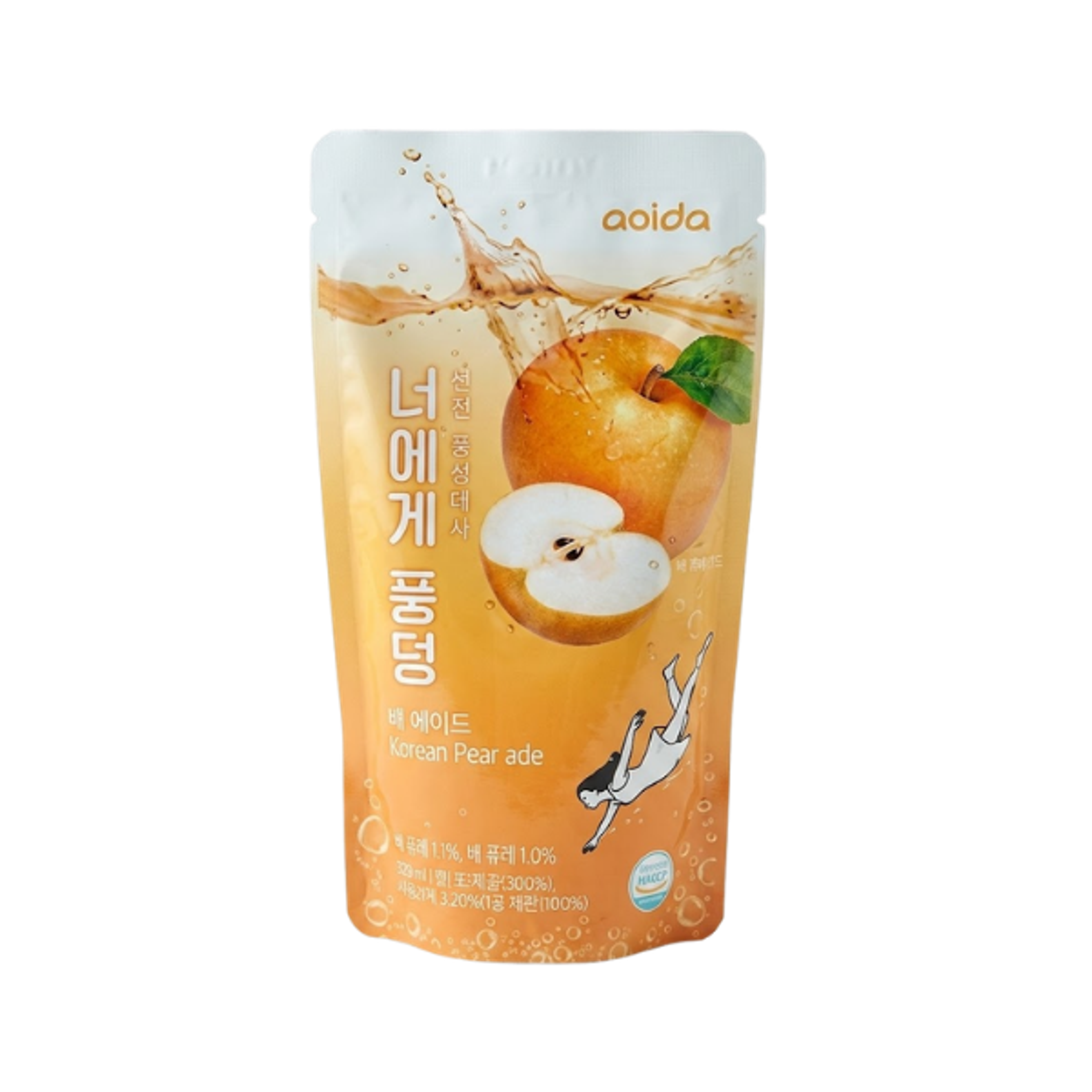 AOLDA Pouch Drink Korean Pear Ade 230ml | Koreanischer Birnenpunsch für unterwegs