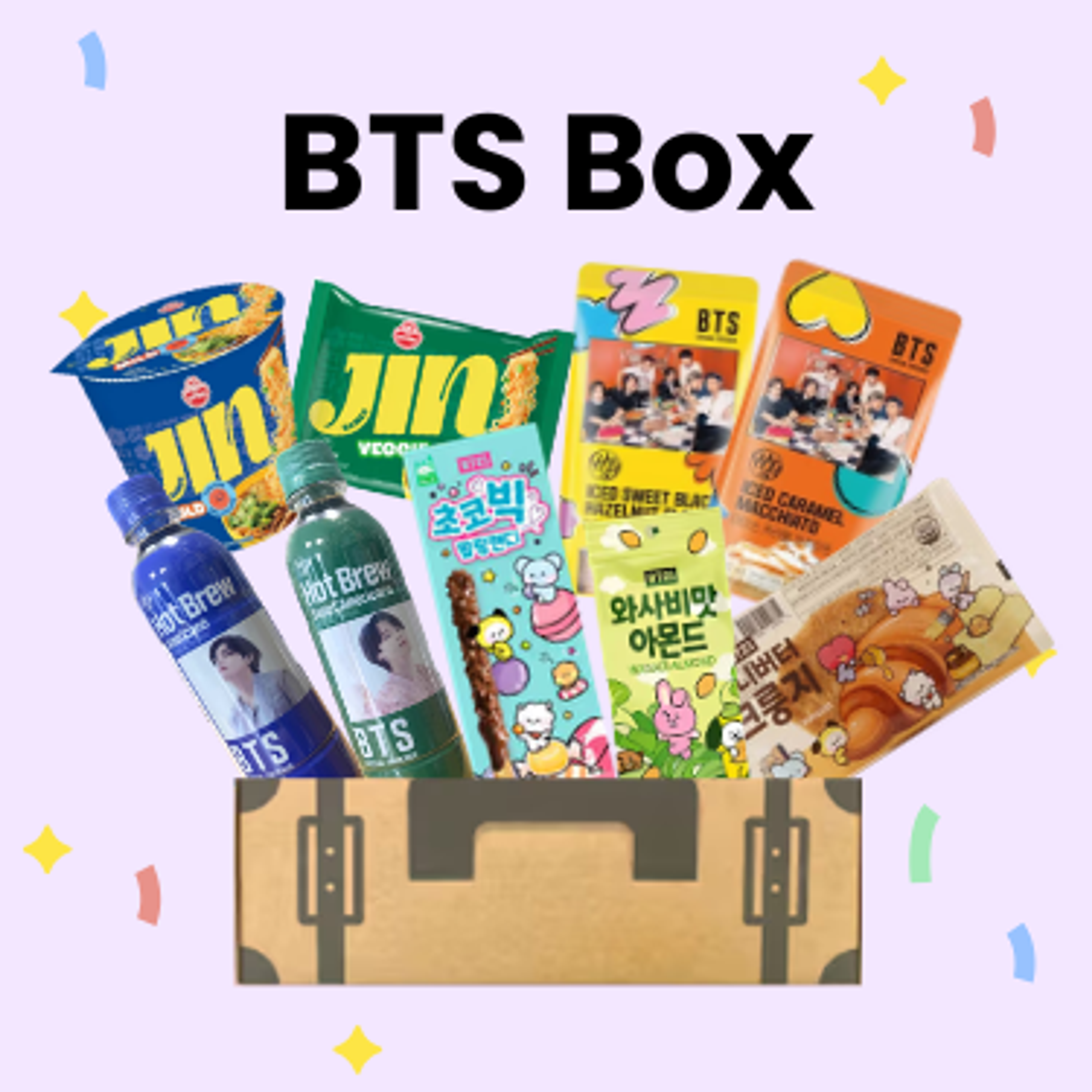 BTS Box | Limitierte Fan-Box mit Iced Coffee, Kombucha & Jin Ramen