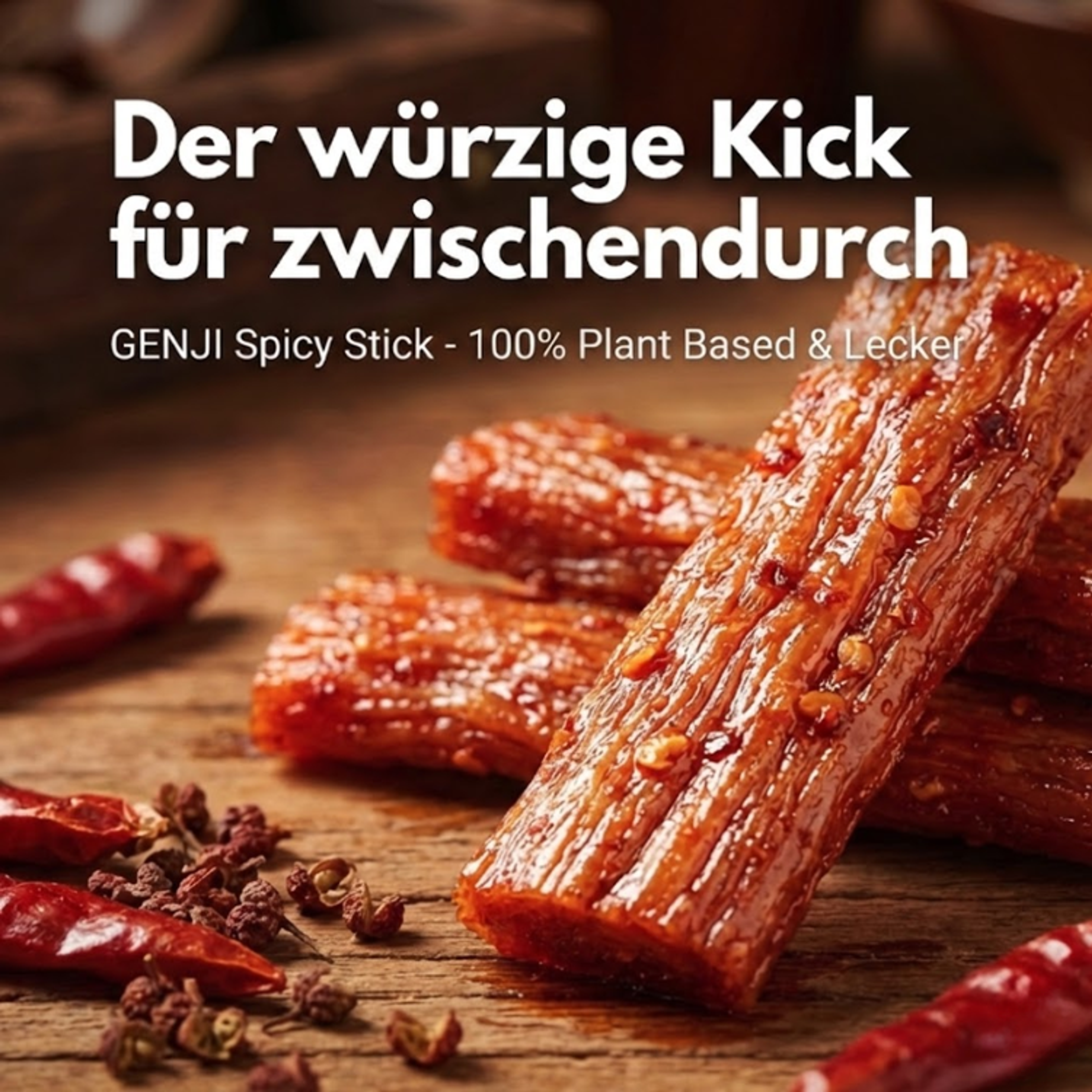 GENJI Latiao Stick 32g | Chinesischer Chili-Snack (Extra Scharf)
